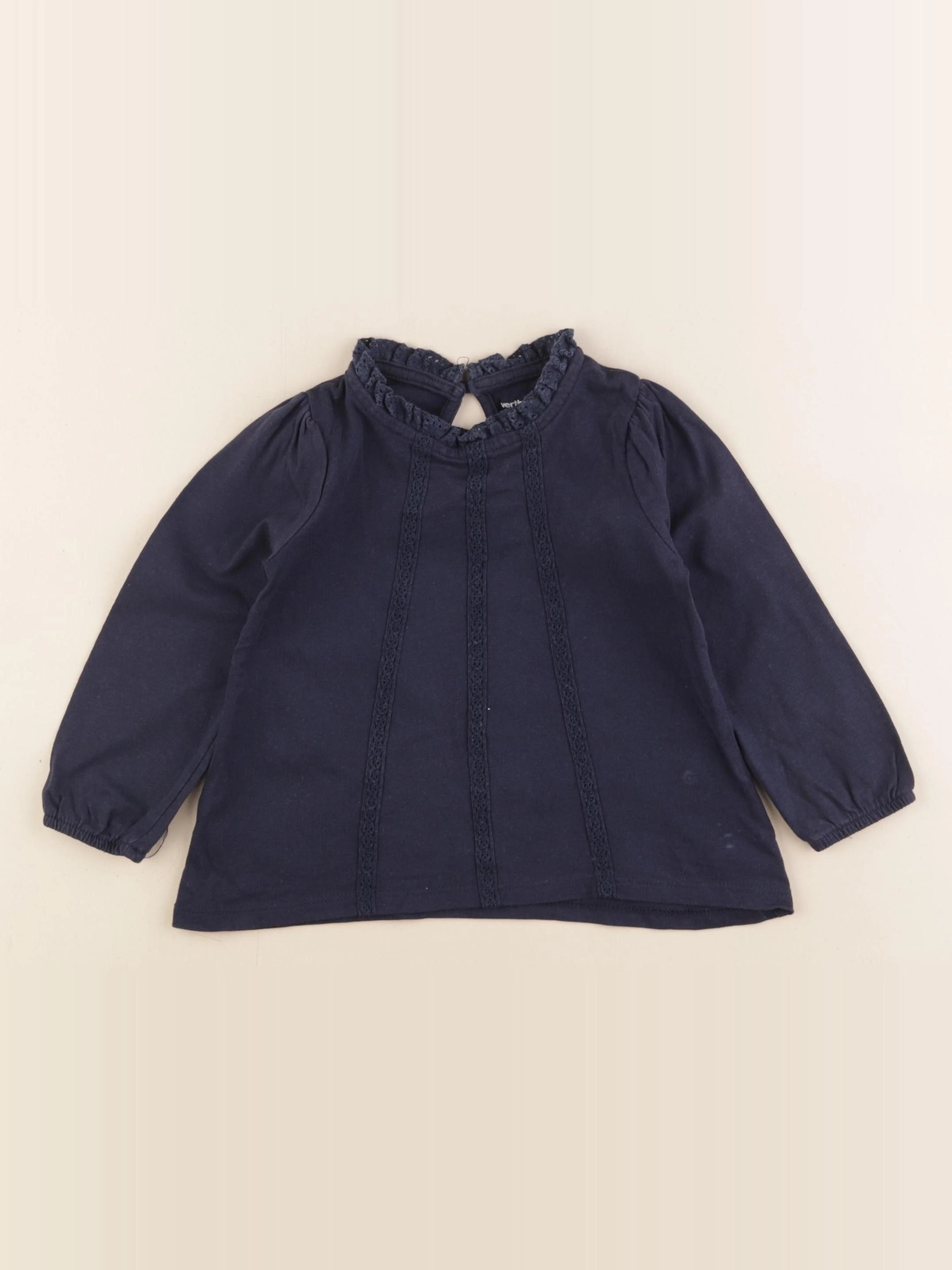 Vertbaudet - tee-shirt bleu - 2 ans