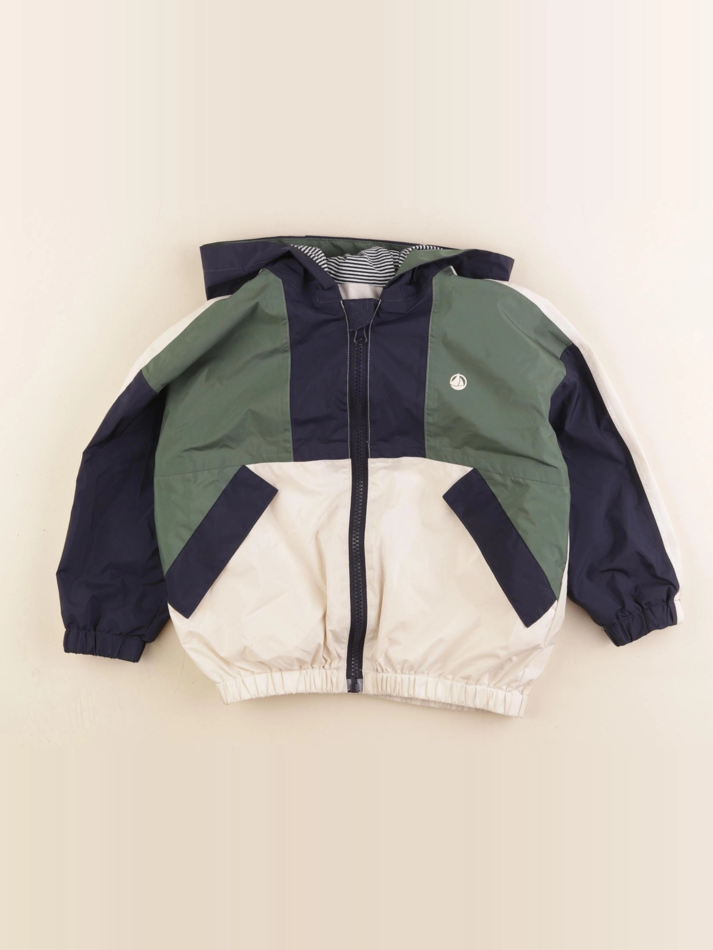 Petit Bateau - imperméable multicolore - 4 ans