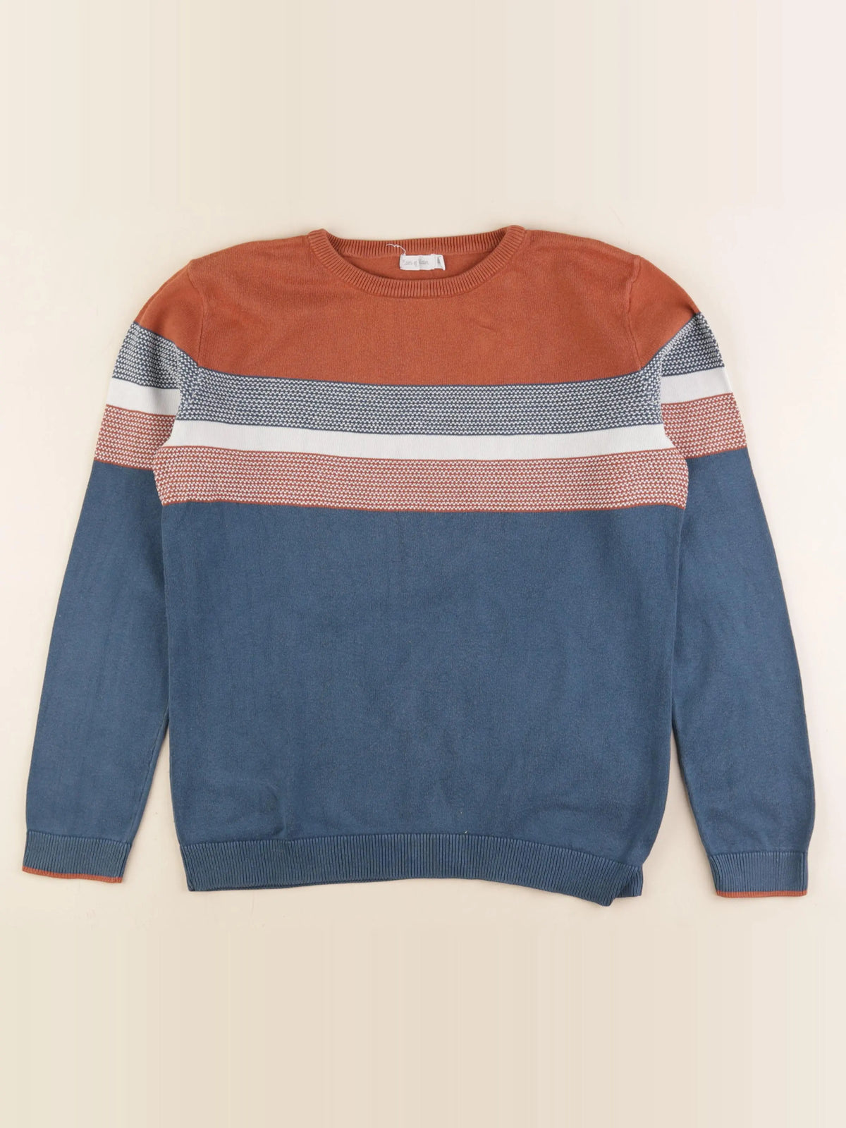 Eden & Victor - pull bleu - 12 ans