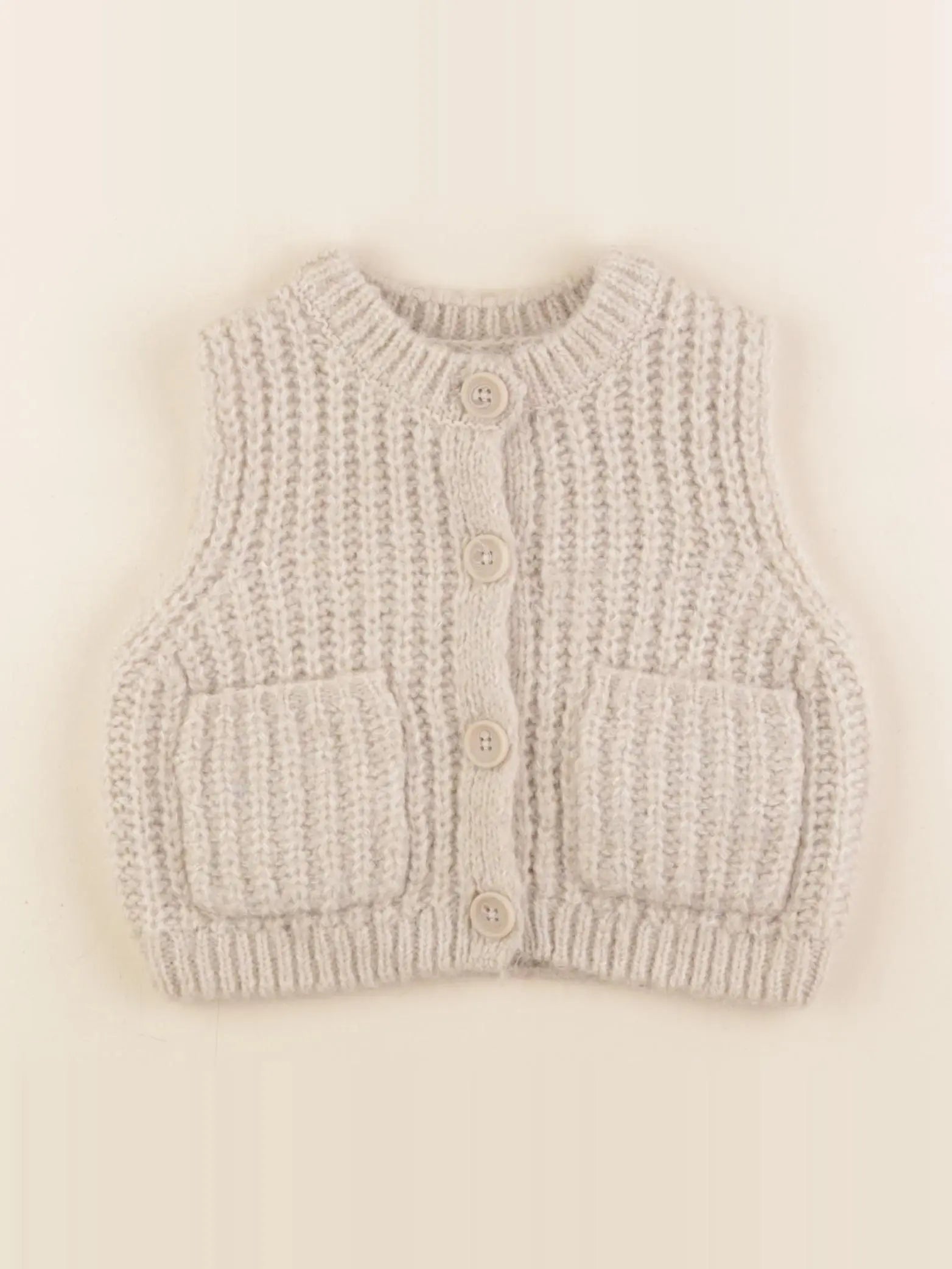 Zara - gilet beige - 1 an à 2 ans