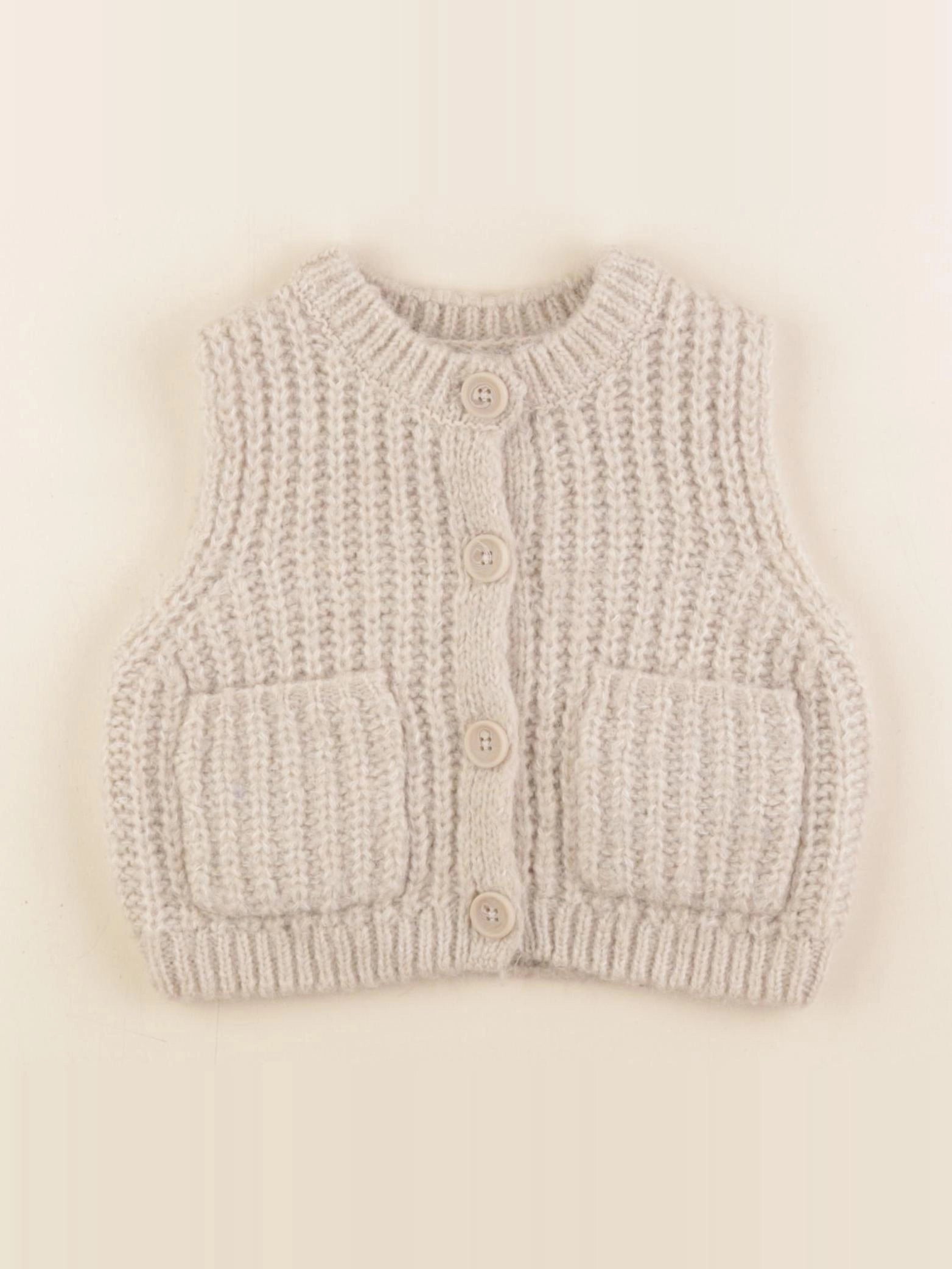 Zara - gilet beige - 1 an à 2 ans