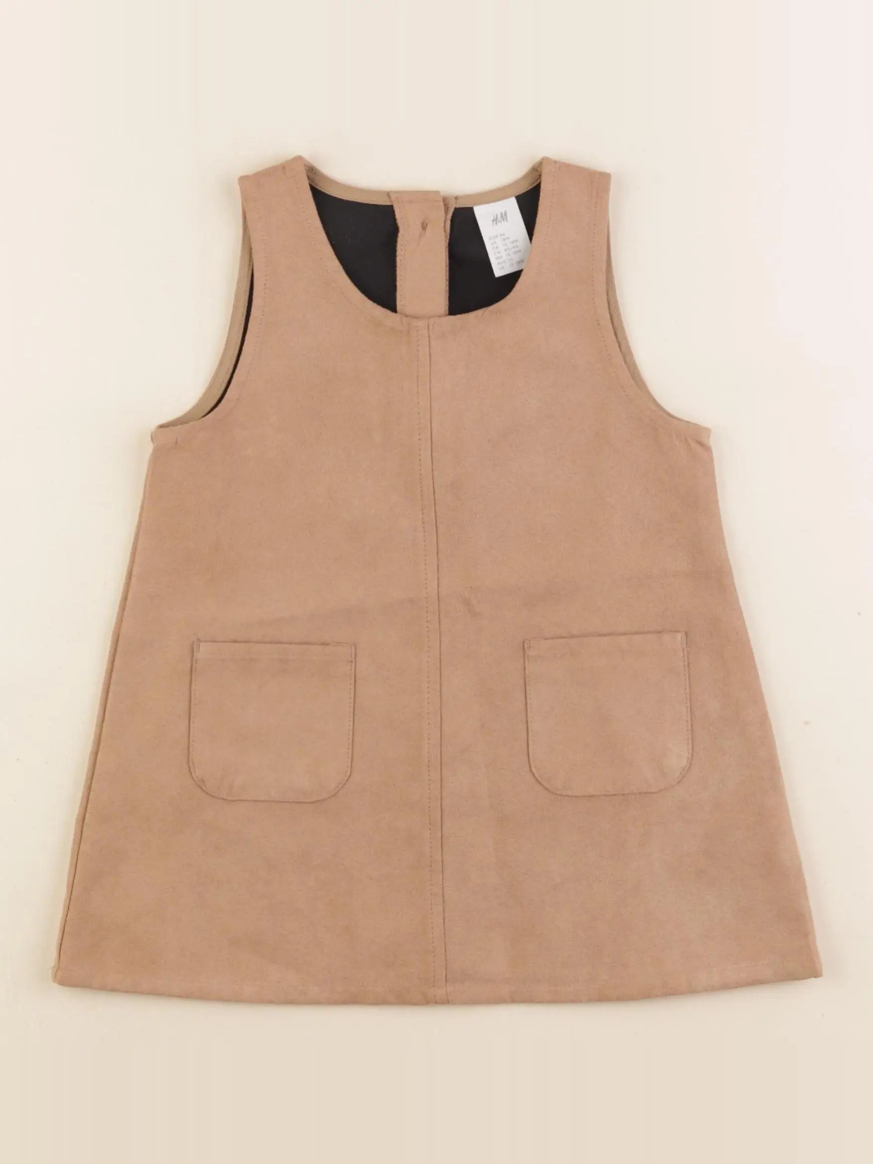 H&M - robe marron - 12/18 mois