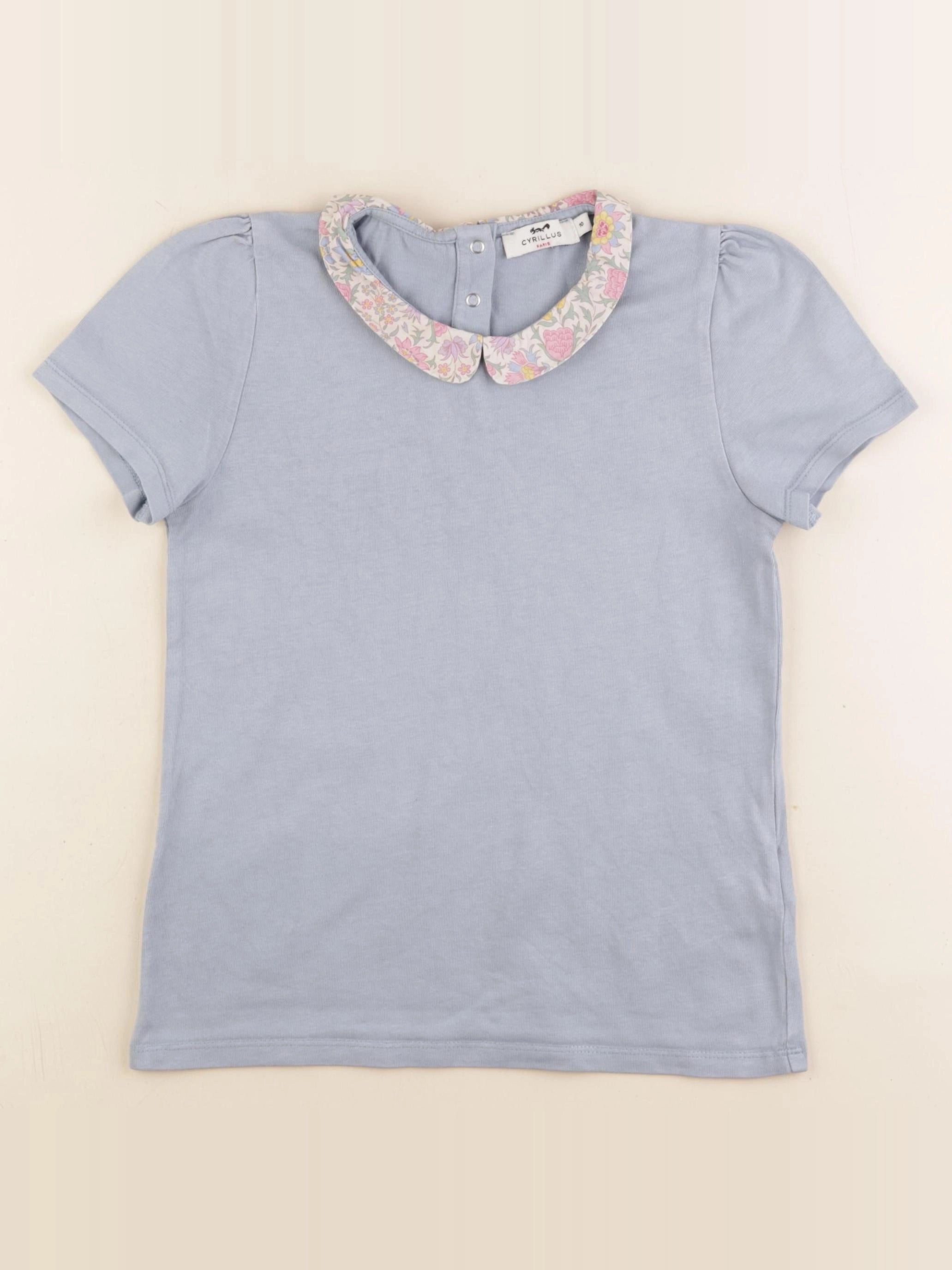 Cyrillus - tee-shirt bleu - 10 ans