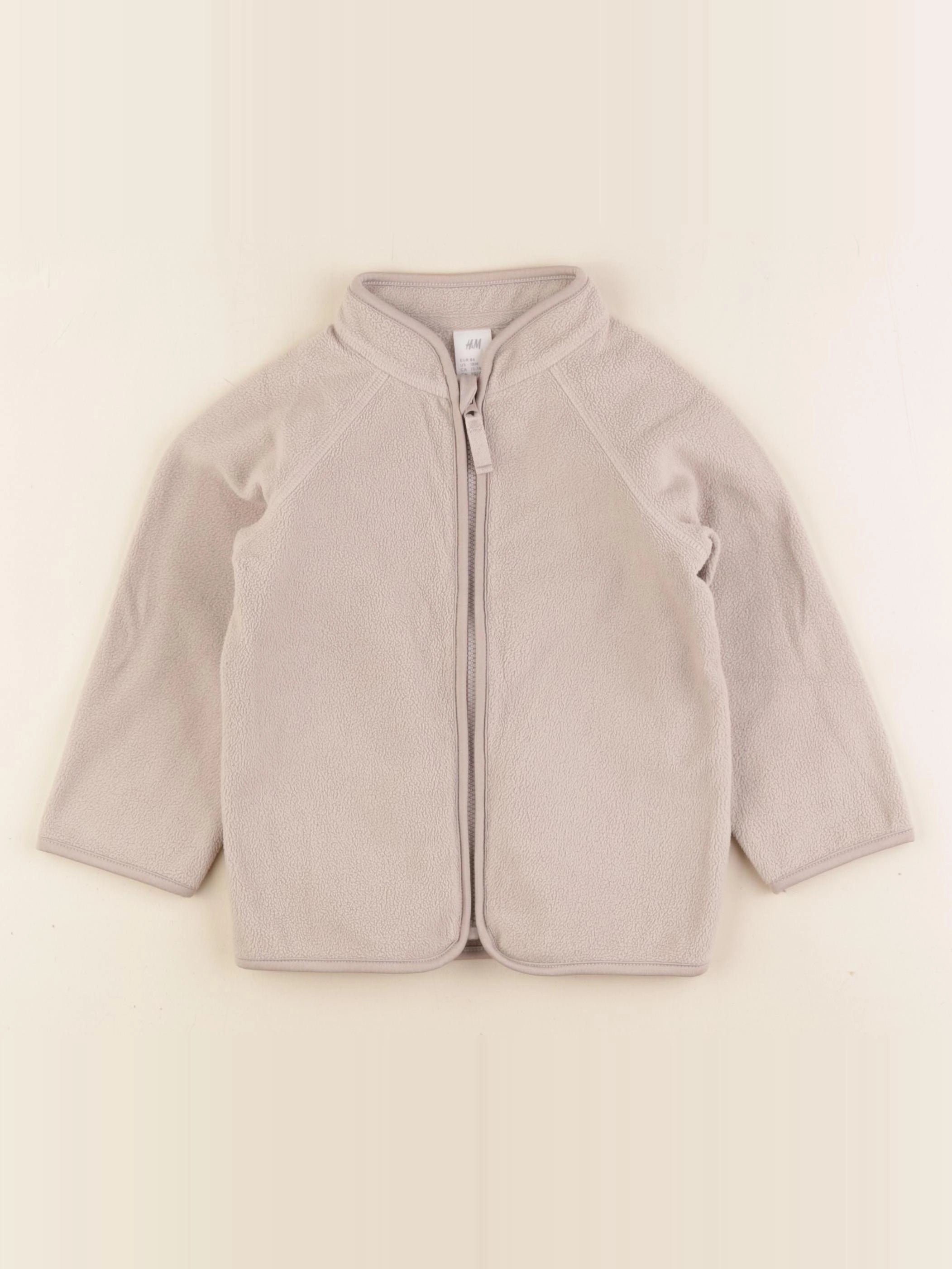 H&M - polaire beige - 12/18 mois