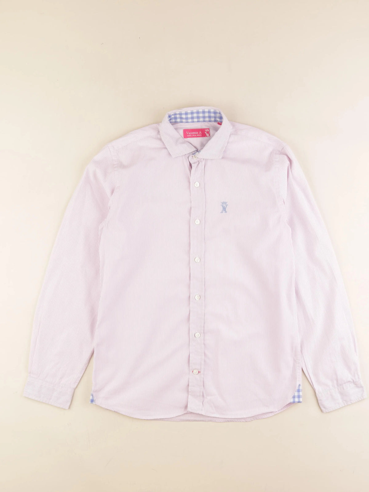 Vicomte A.  - chemise rose - 12 ans