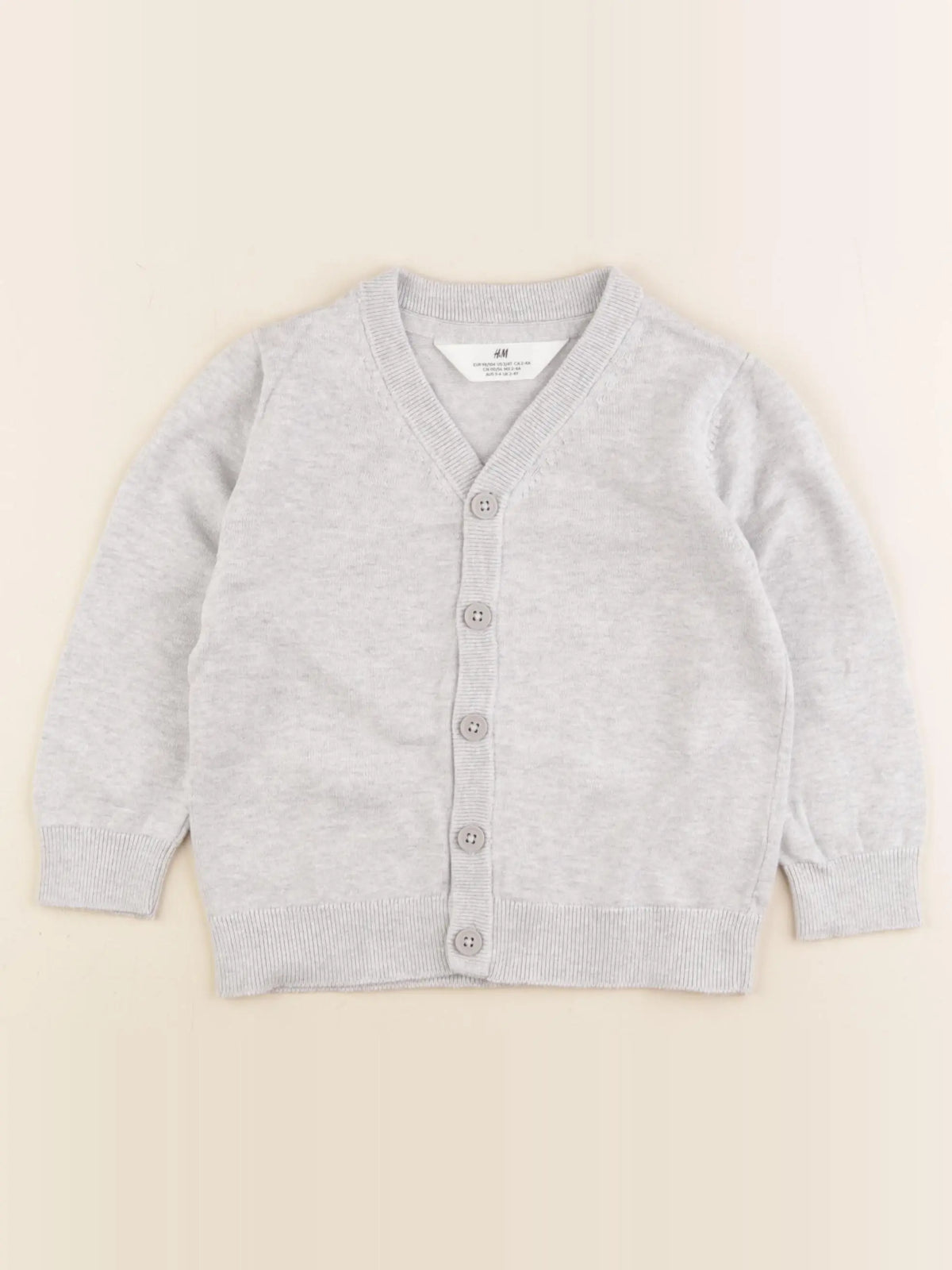 H&M - gilet gris - 2/4 ans