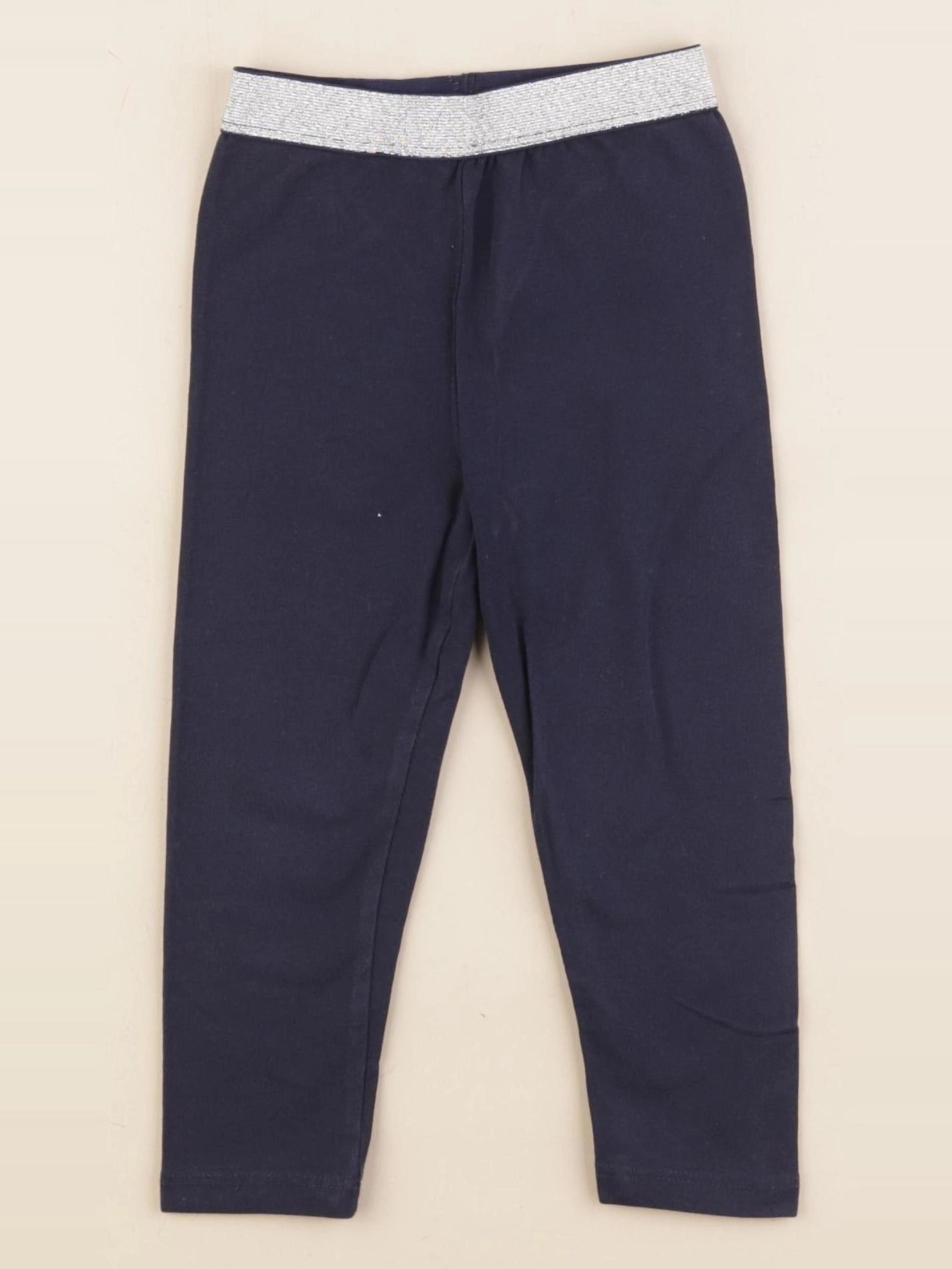 Vertbaudet - legging bleu, argent - 2 ans