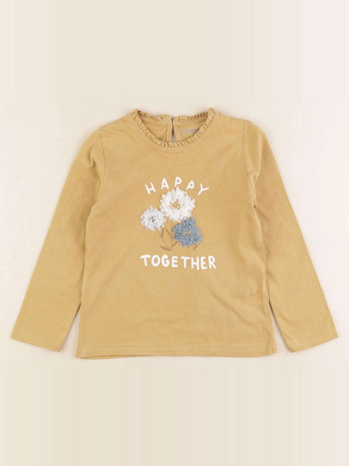 Vertbaudet - tee-shirt jaune - 4 ans