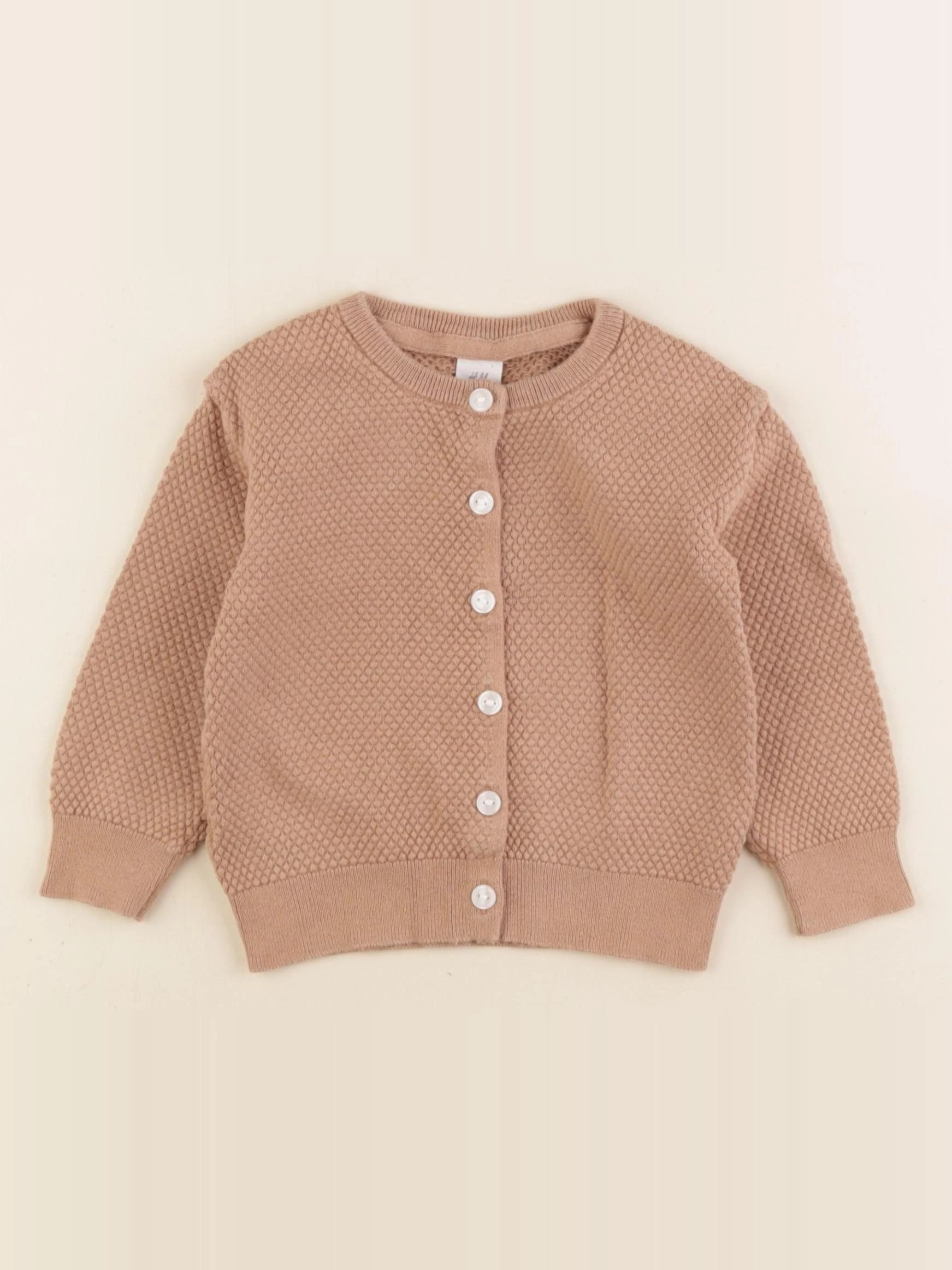 H&M - gilet marron - 12/18 mois