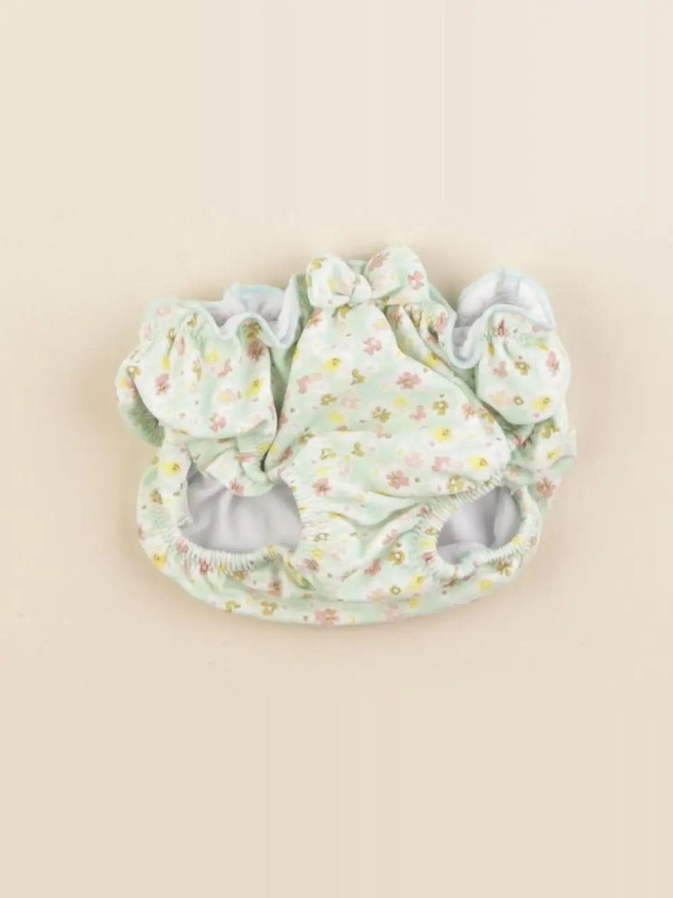 Vertbaudet - maillot de bain vert - 9/12 mois