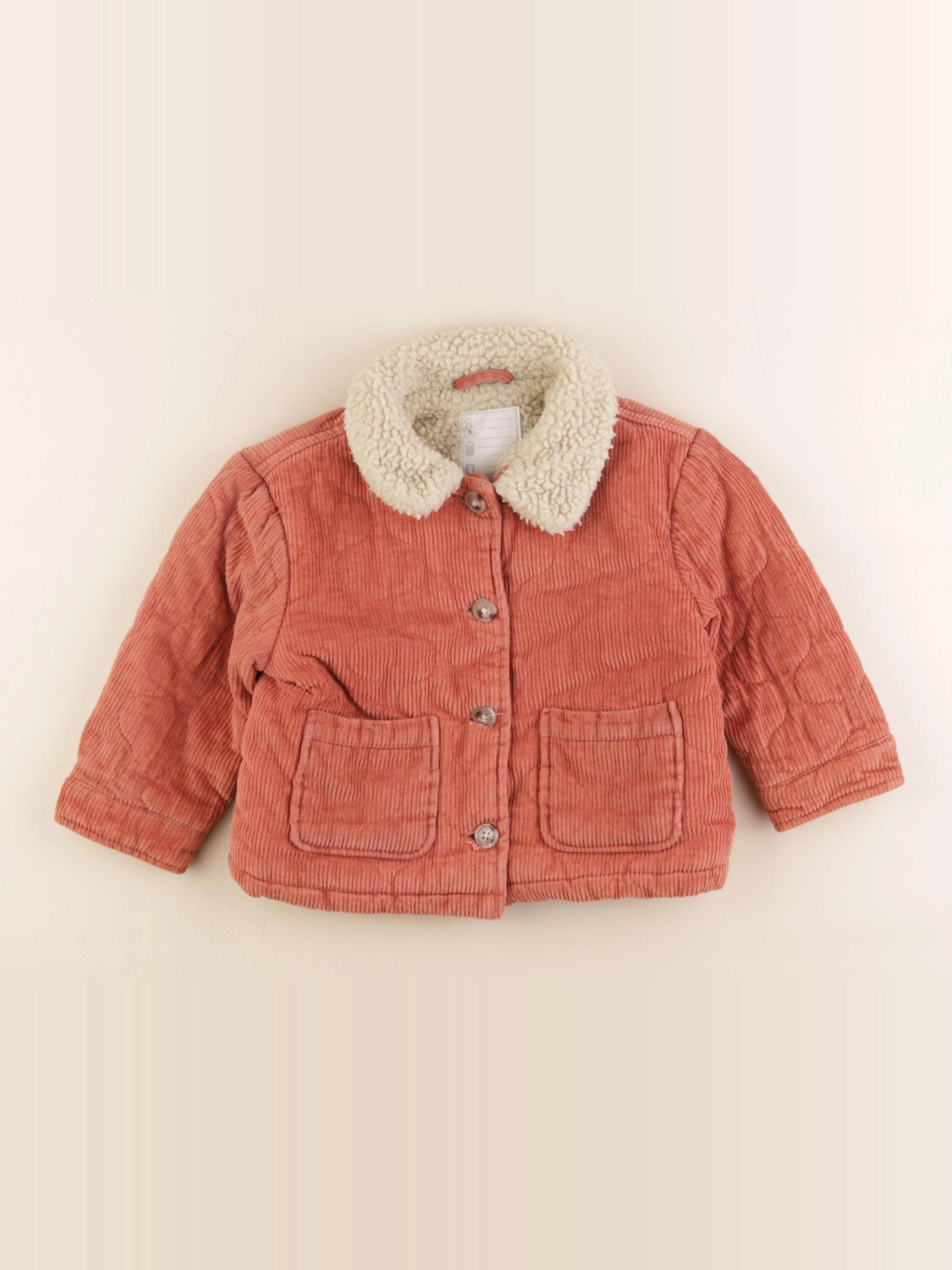 Vertbaudet - veste doublé rose - 4 ans