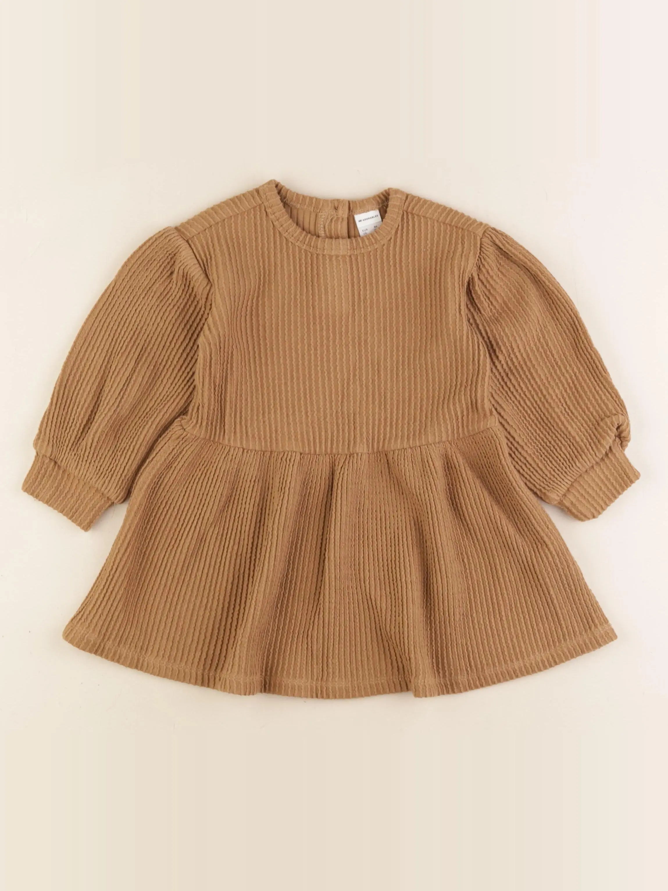 H&M - robe marron - 12/18 mois