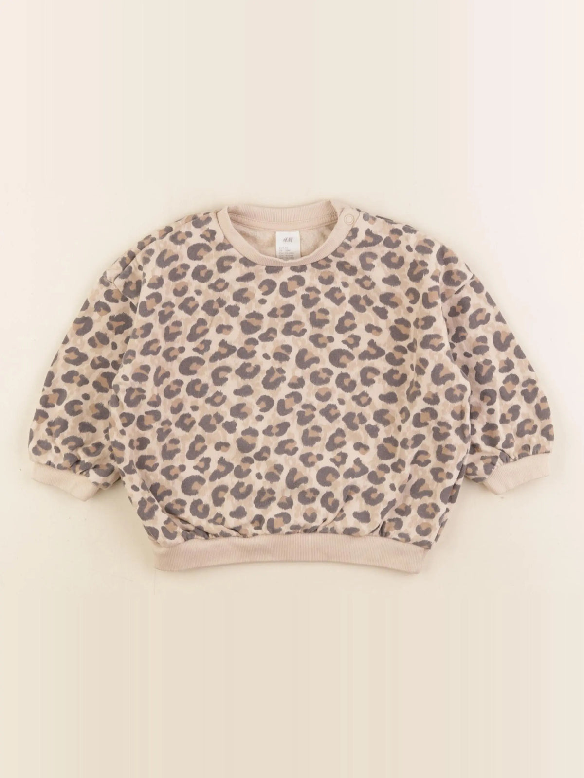 H&M - sweat marron - 12/18 mois