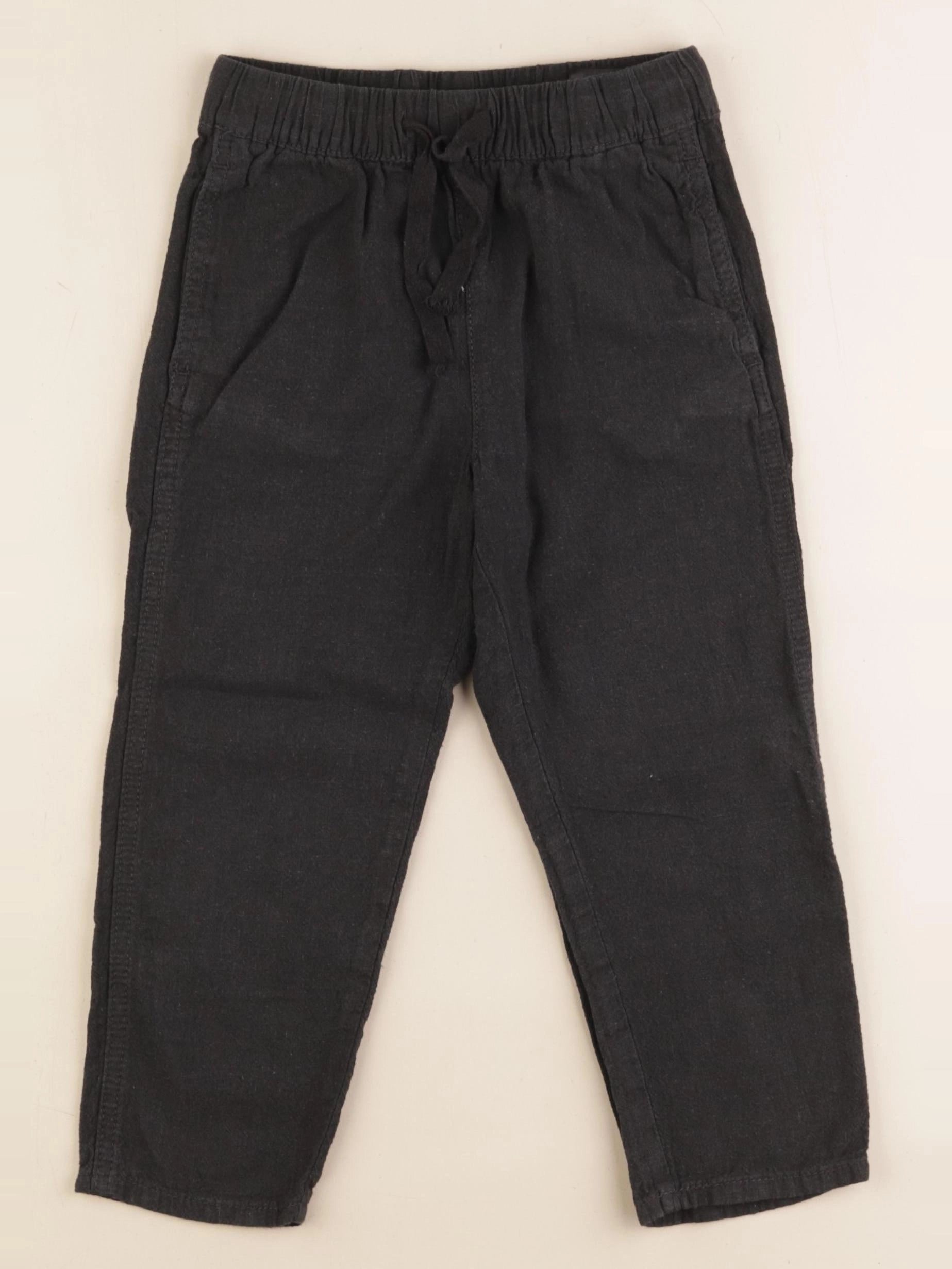 H&M - pantalon noir - 3/4 ans