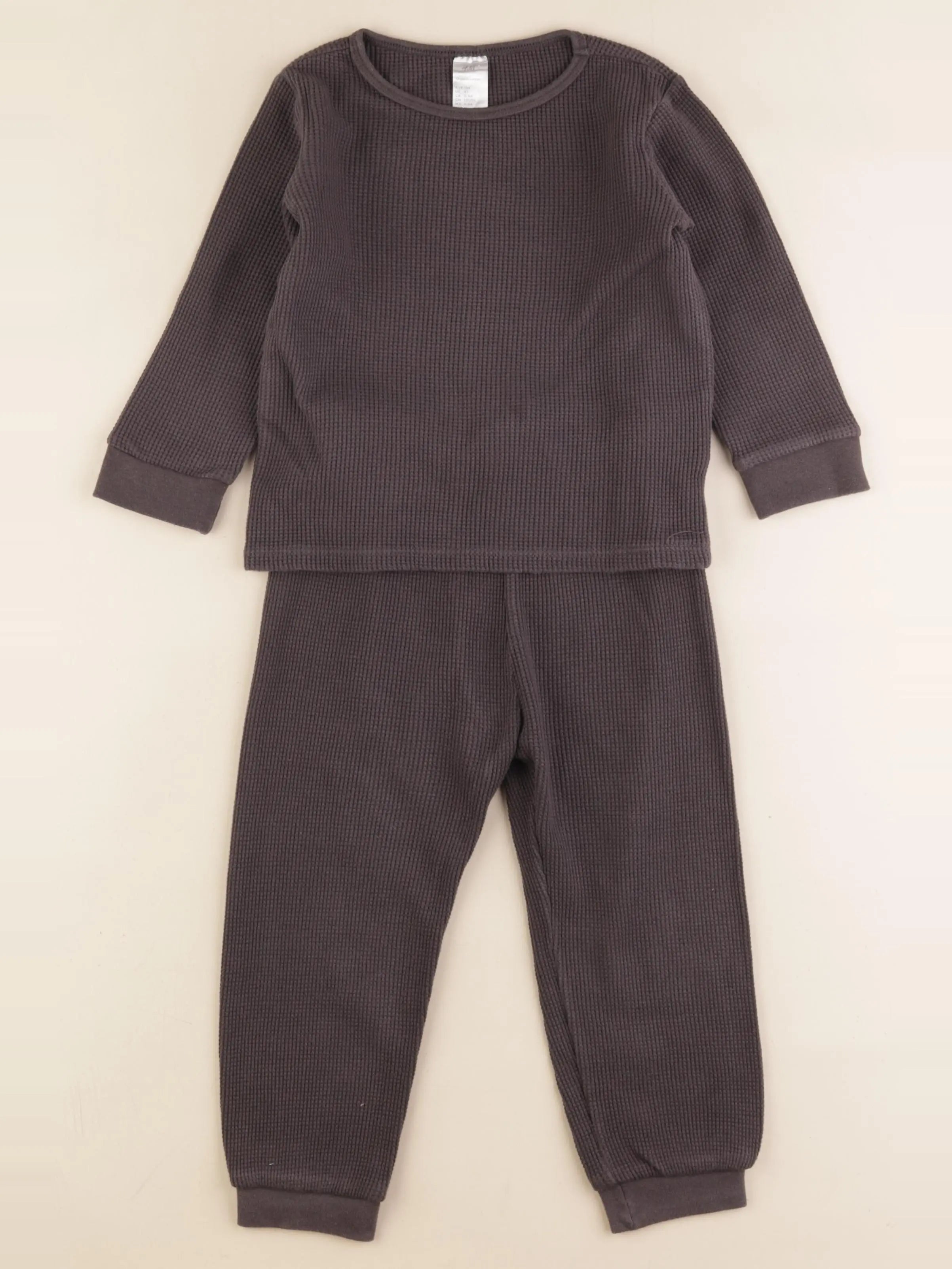 H&M - ensemble marron - 3/4 ans