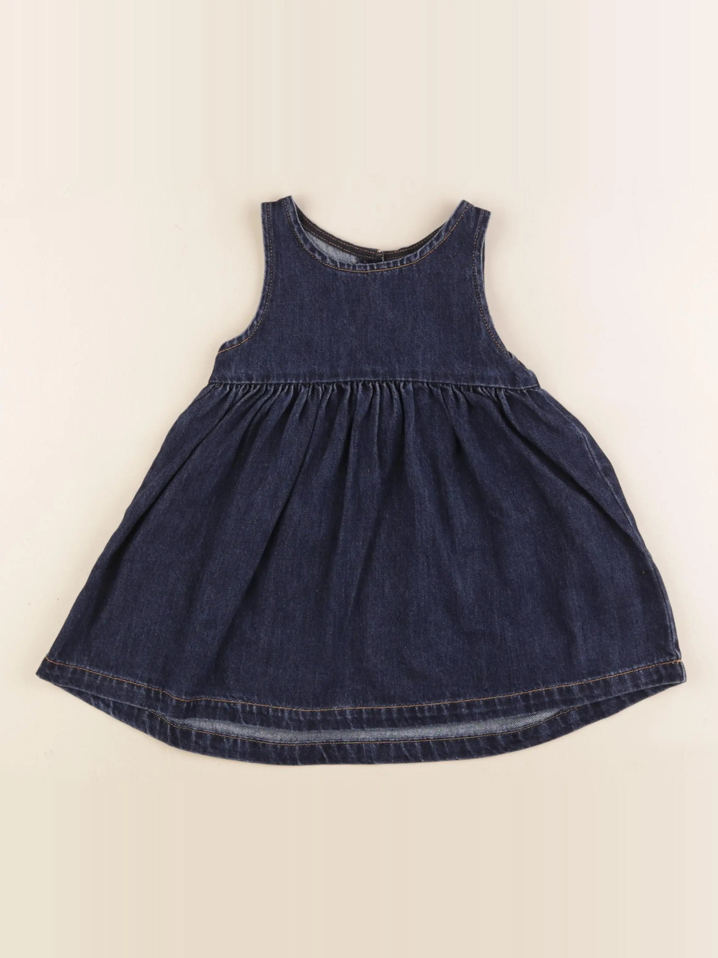 H&M - robe bleu - 12/18 mois