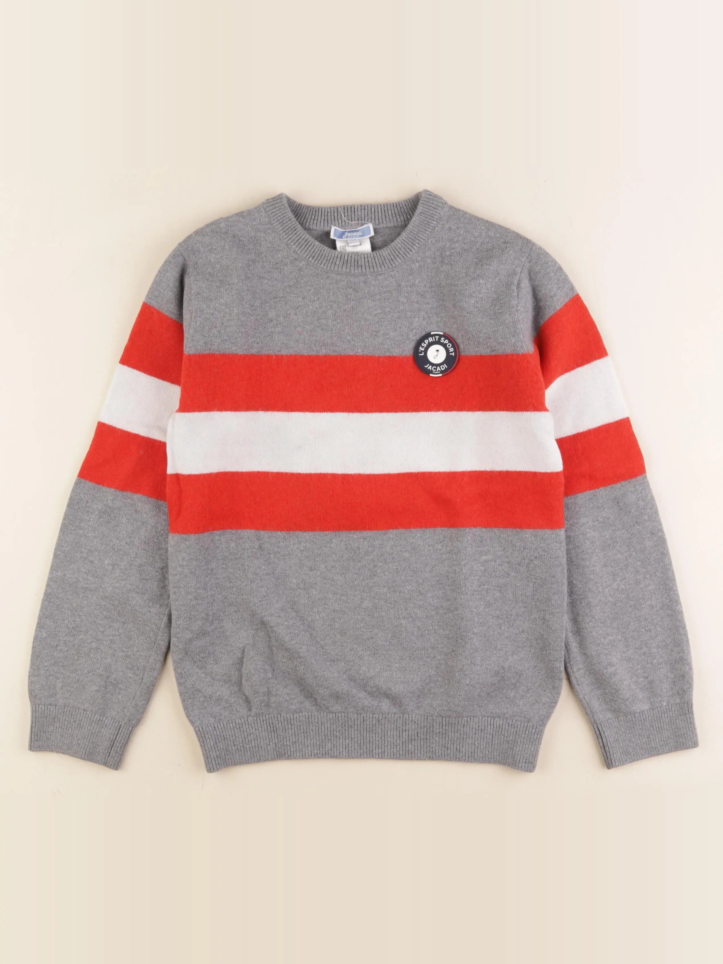 Jacadi - pull gris - 10 ans