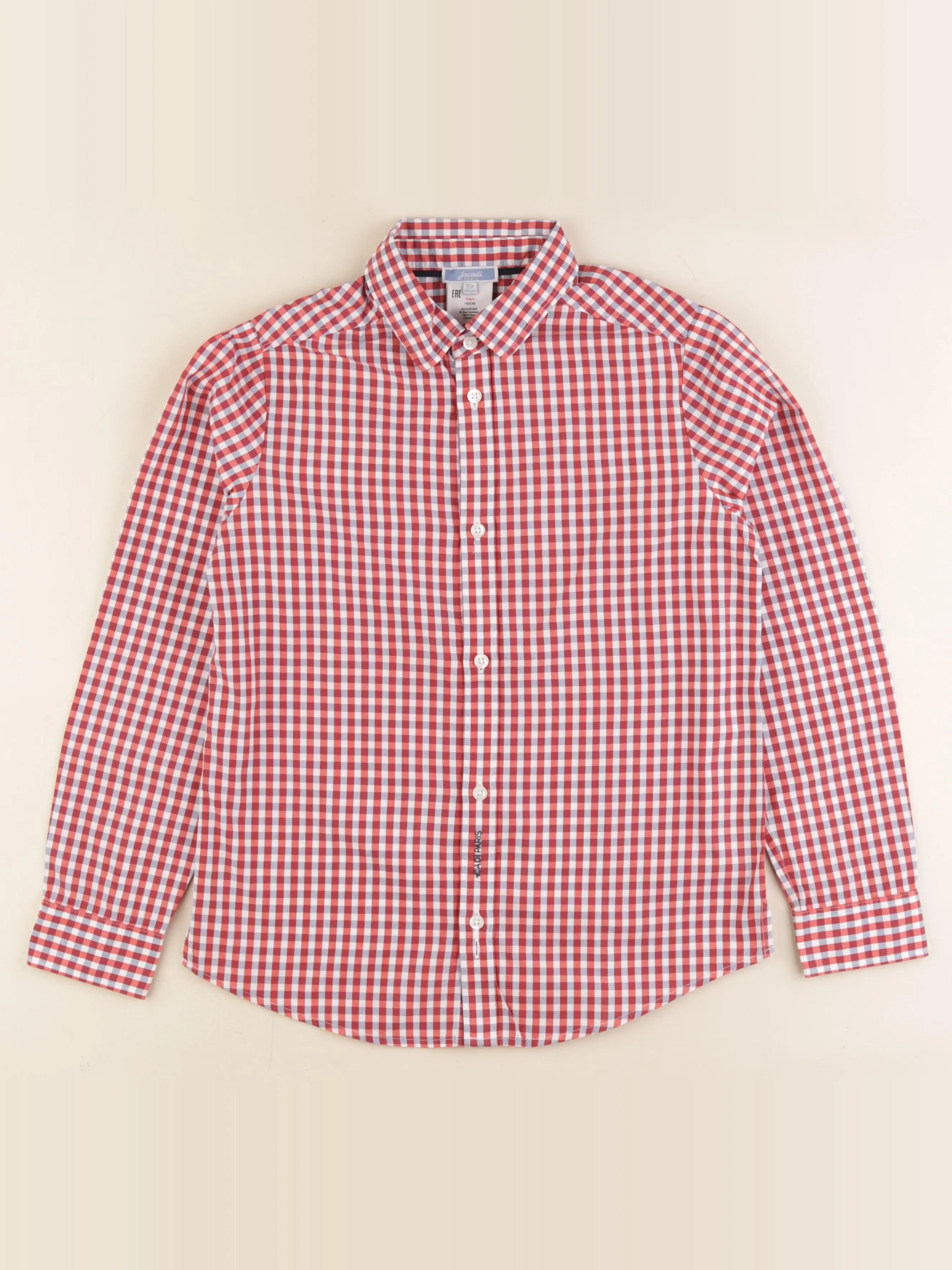 Jacadi - chemise rouge - 10 ans