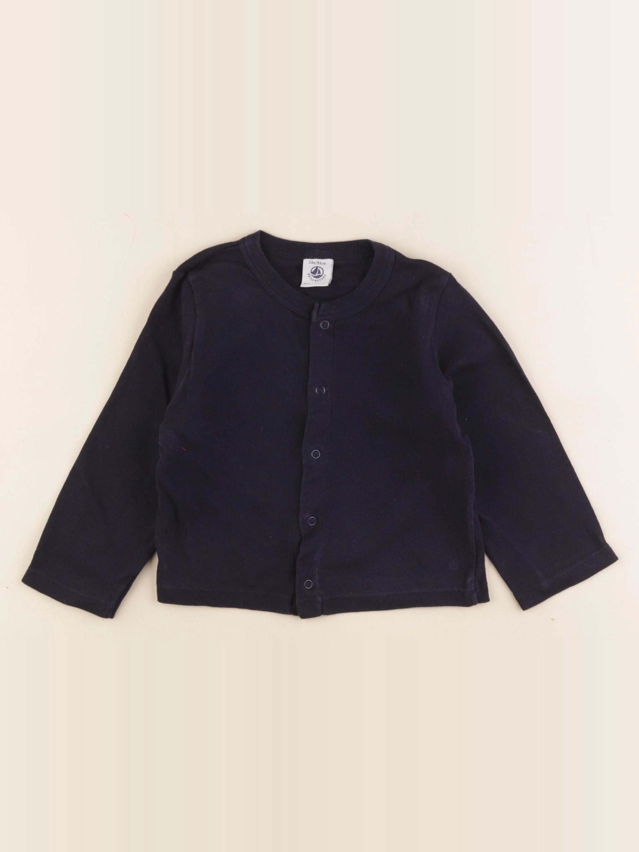 Petit Bateau - tee-shirt bleu - 24 mois