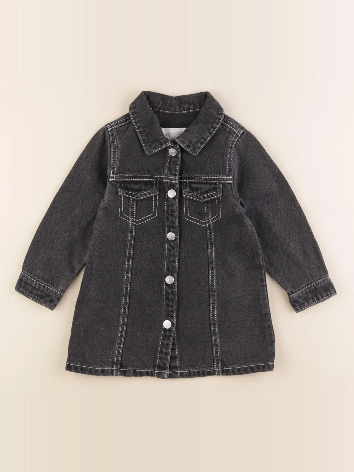 Zara - robe gris - 12/18 mois