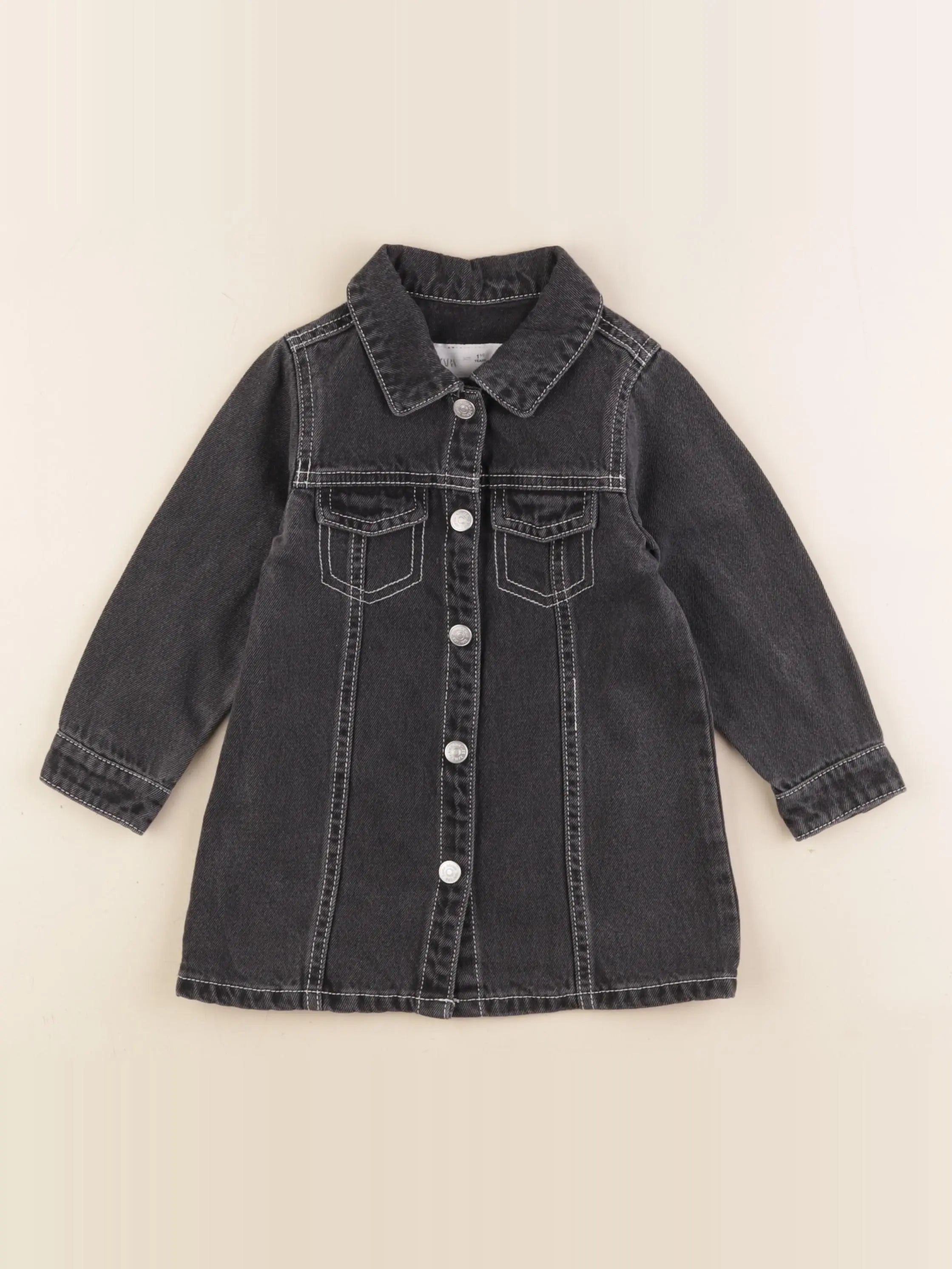 Zara - robe gris - 12/18 mois