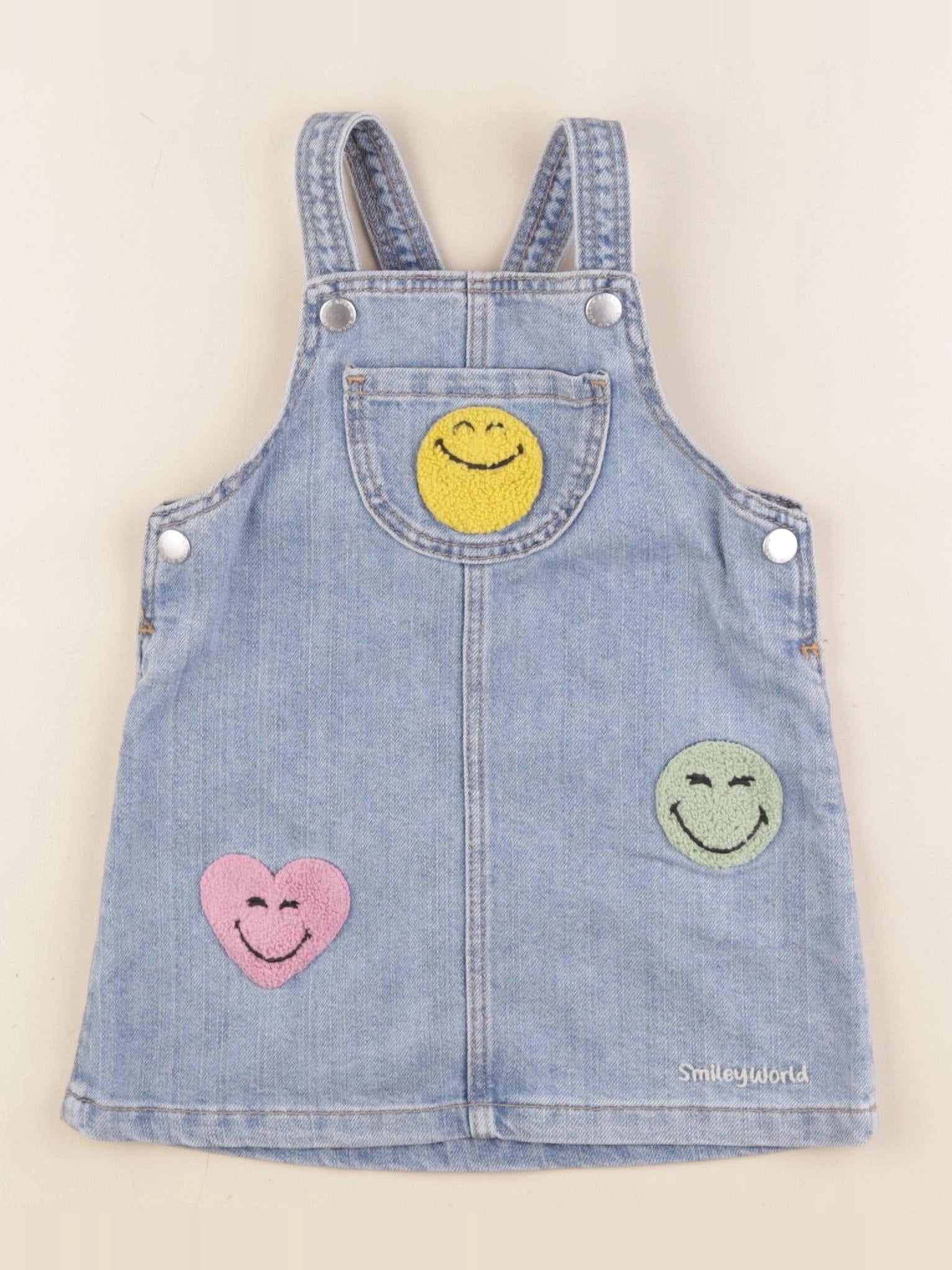 H&M - robe bleu - 9/12 mois