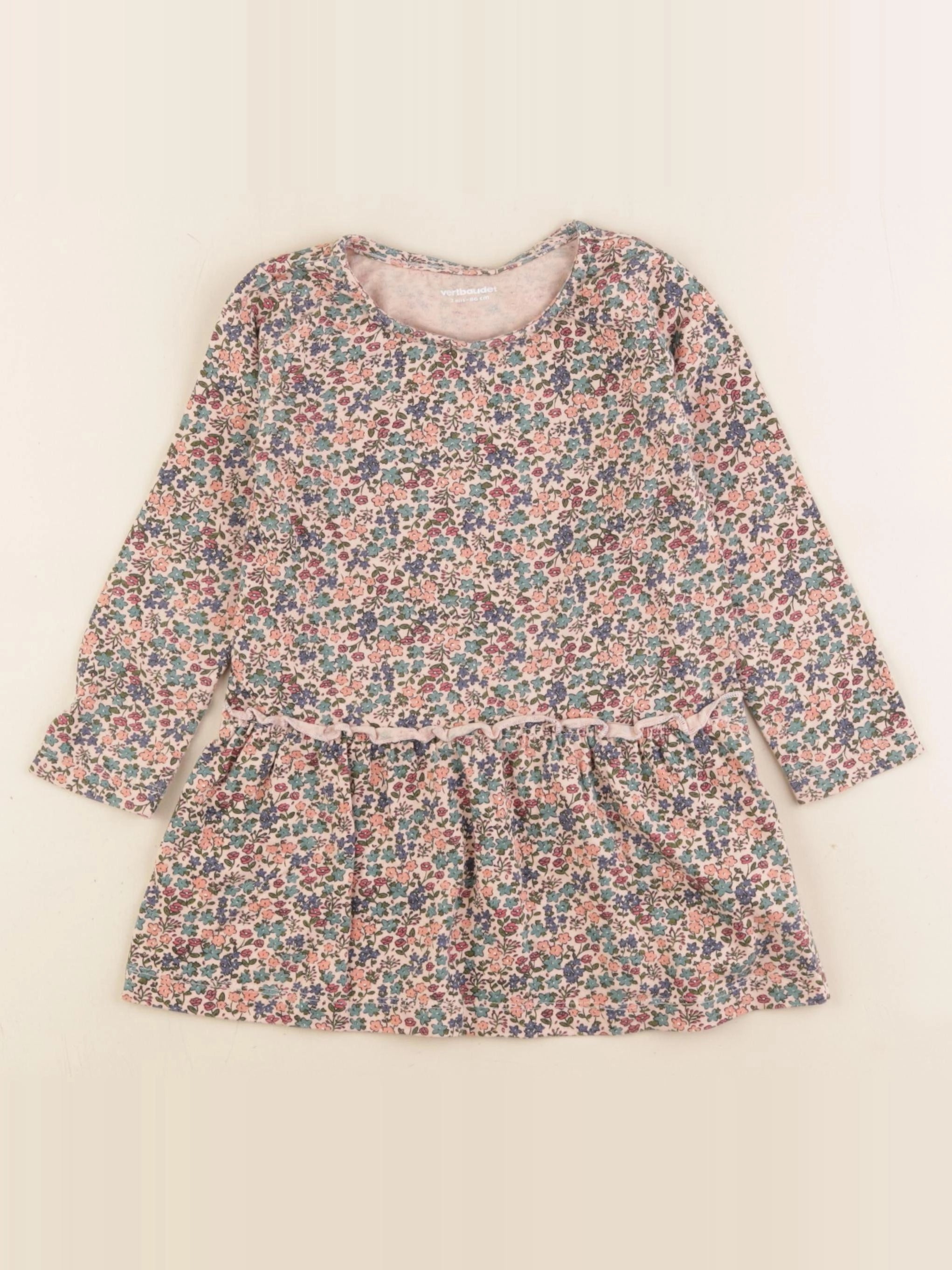 Vertbaudet - robe rose - 2 ans