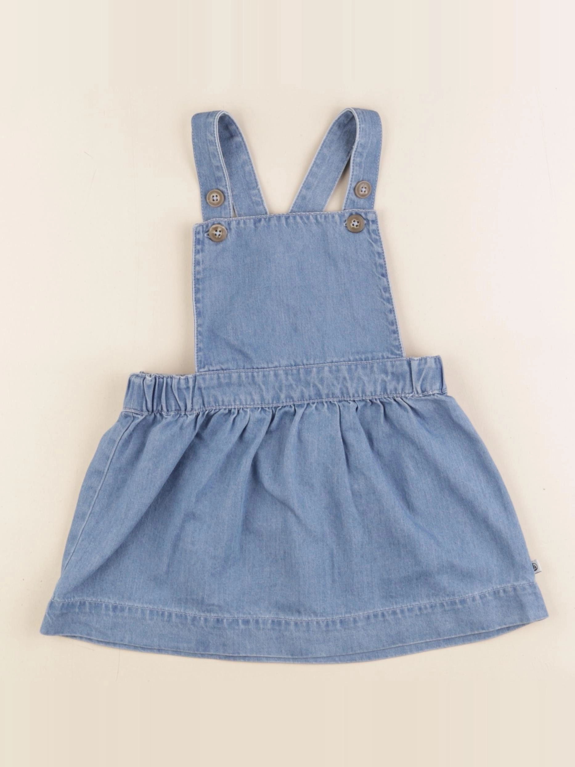Petit Bateau - robe bleu - 18 mois