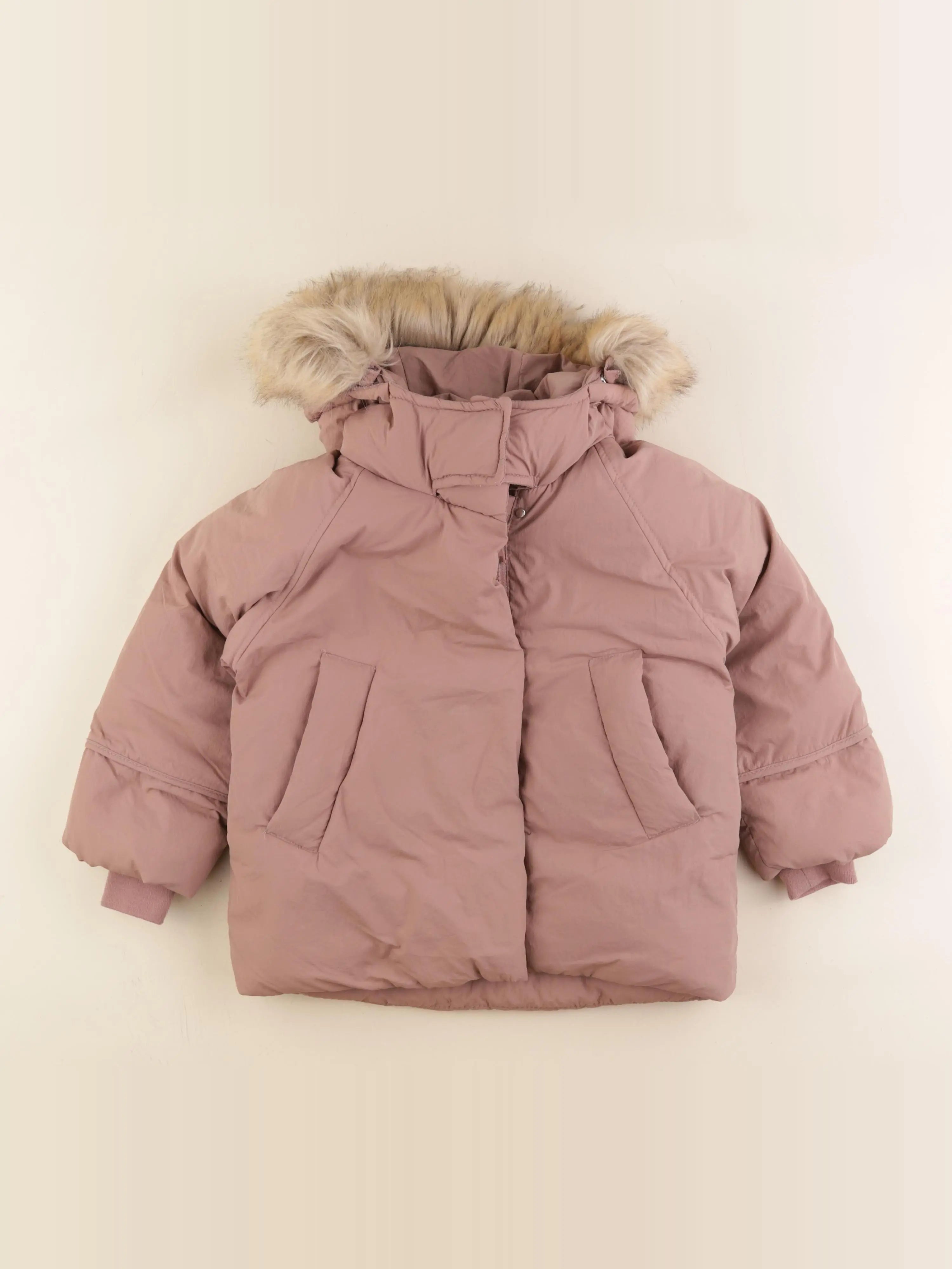 Zara - doudoune rose - 3/4 ans