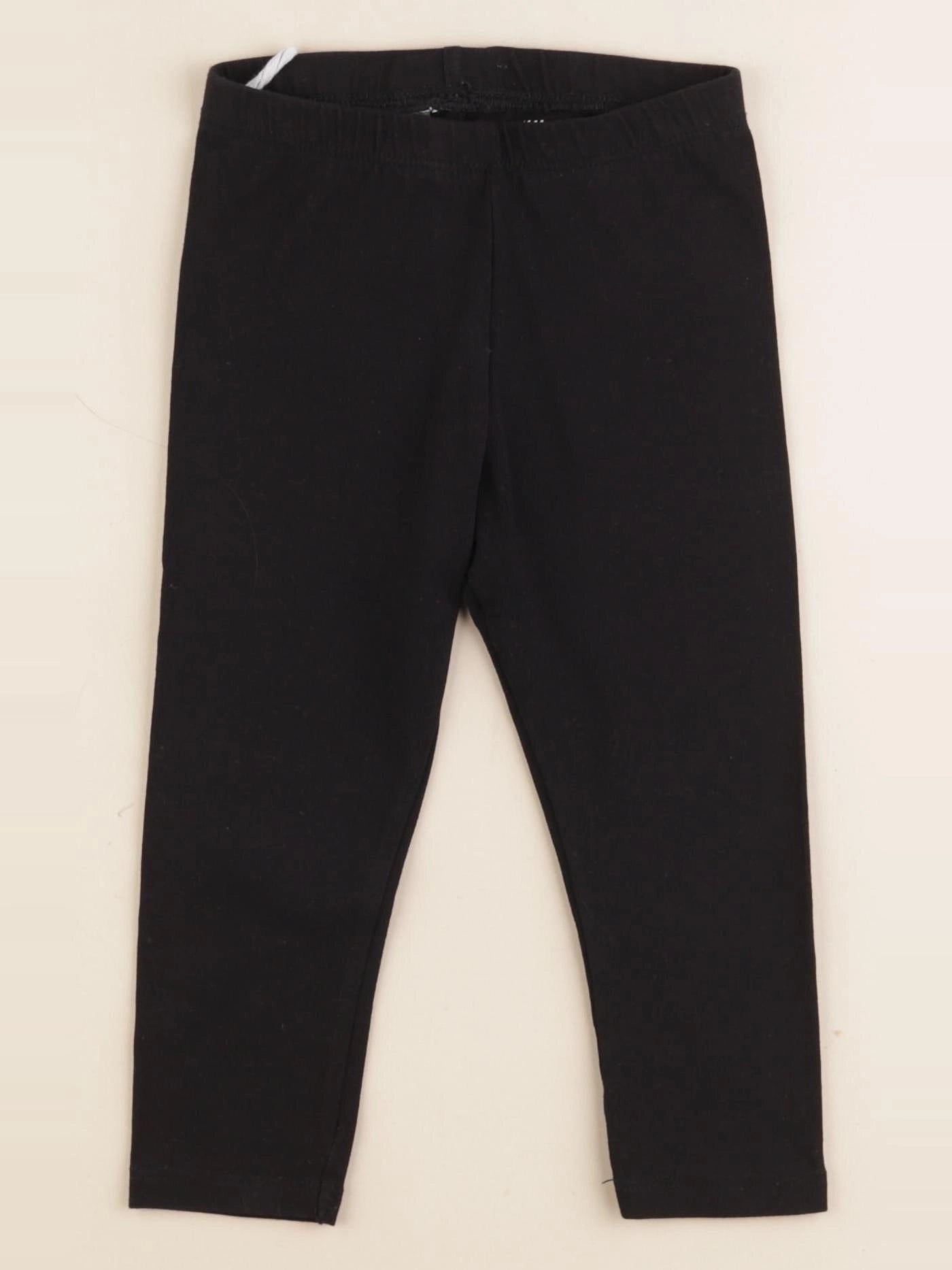 H&M - legging noir - 12/18 mois