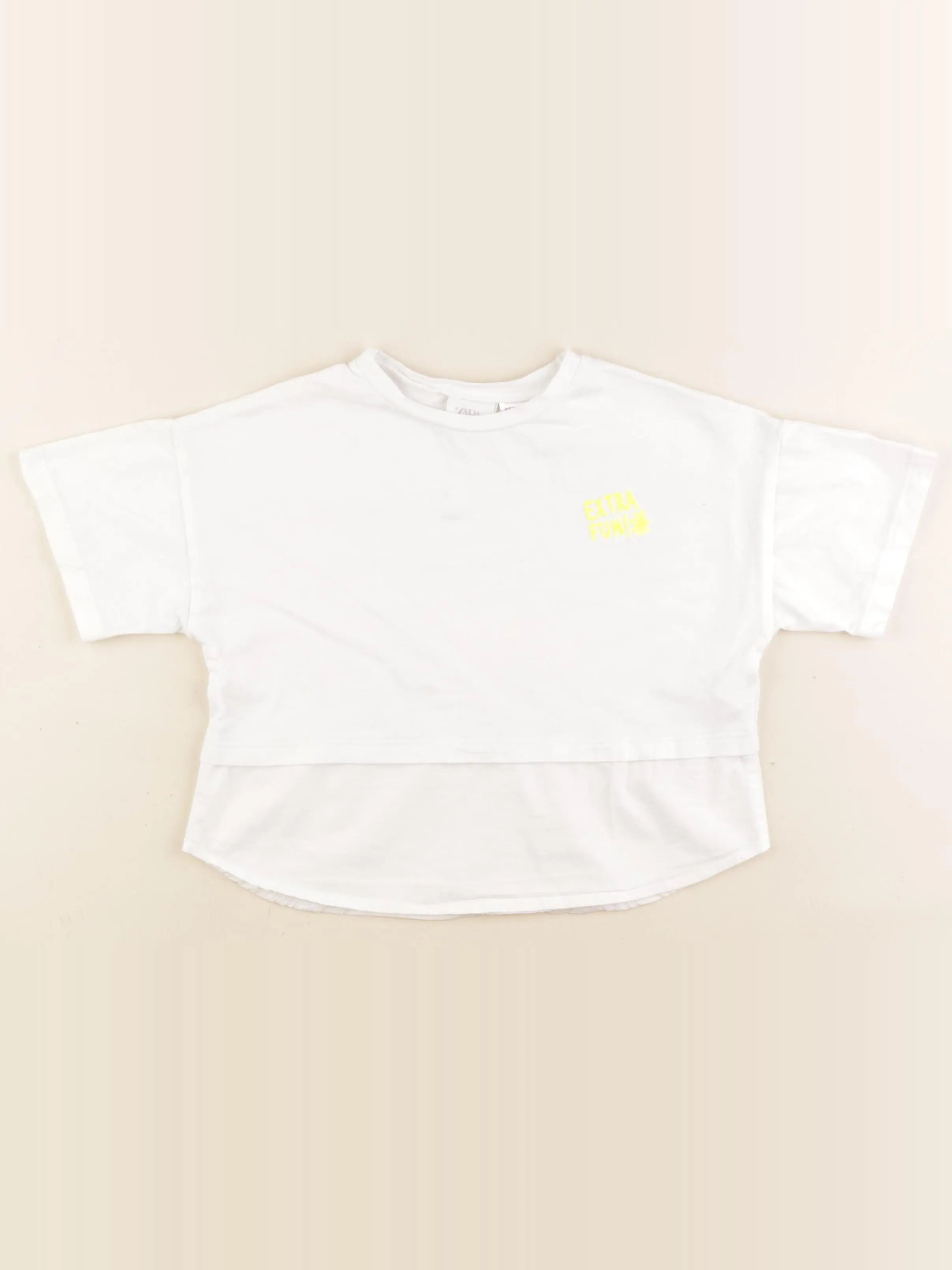 Zara - tee-shirt blanc - 5 ans