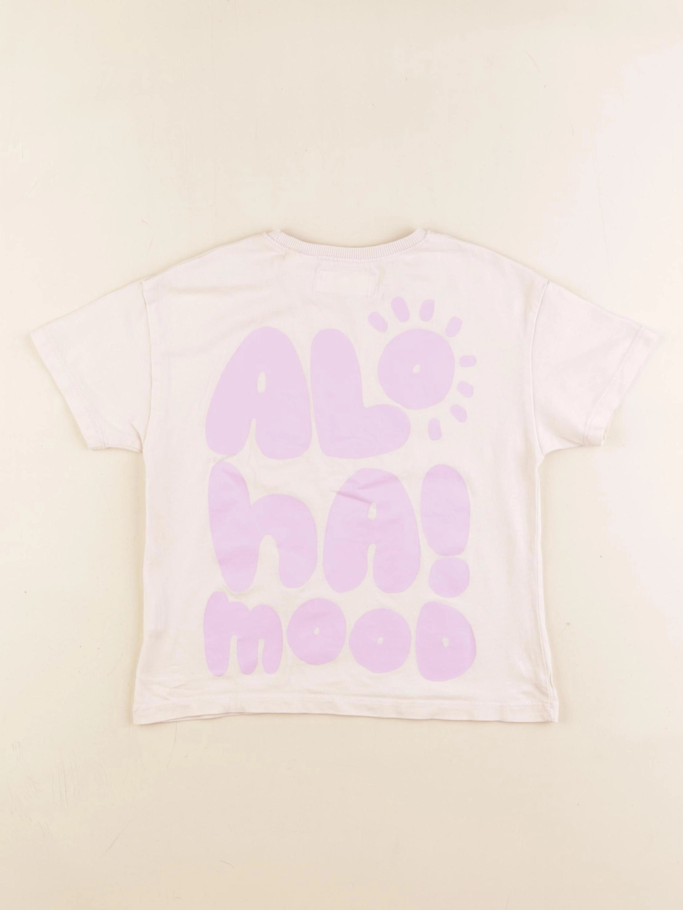 Zara - tee-shirt imprimé au dos rose - 5 ans