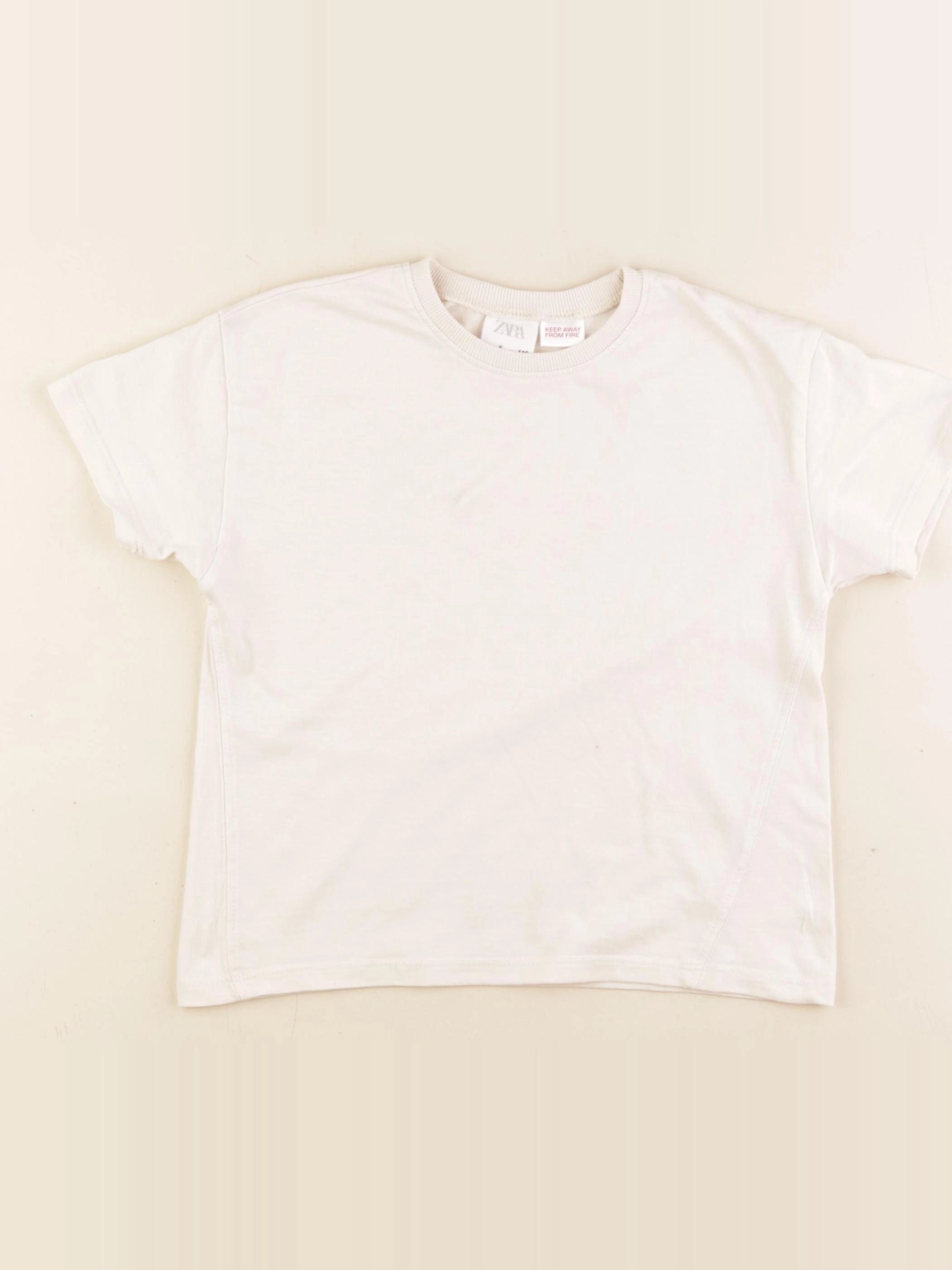 Zara - tee-shirt beige - 5 ans