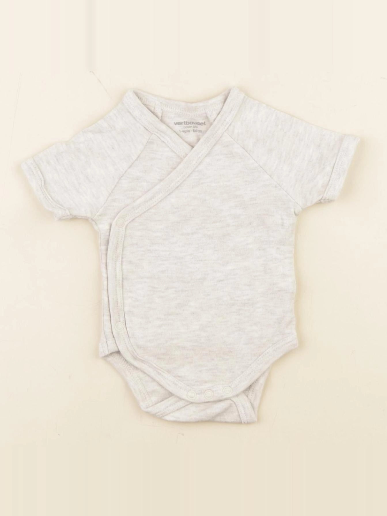 Vertbaudet - body beige - 1 mois