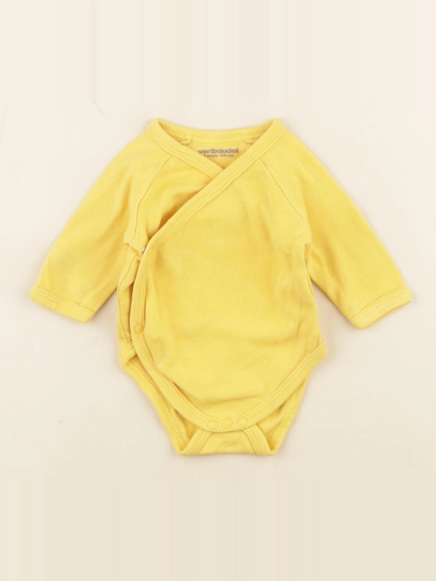 Vertbaudet - body jaune - 1 mois