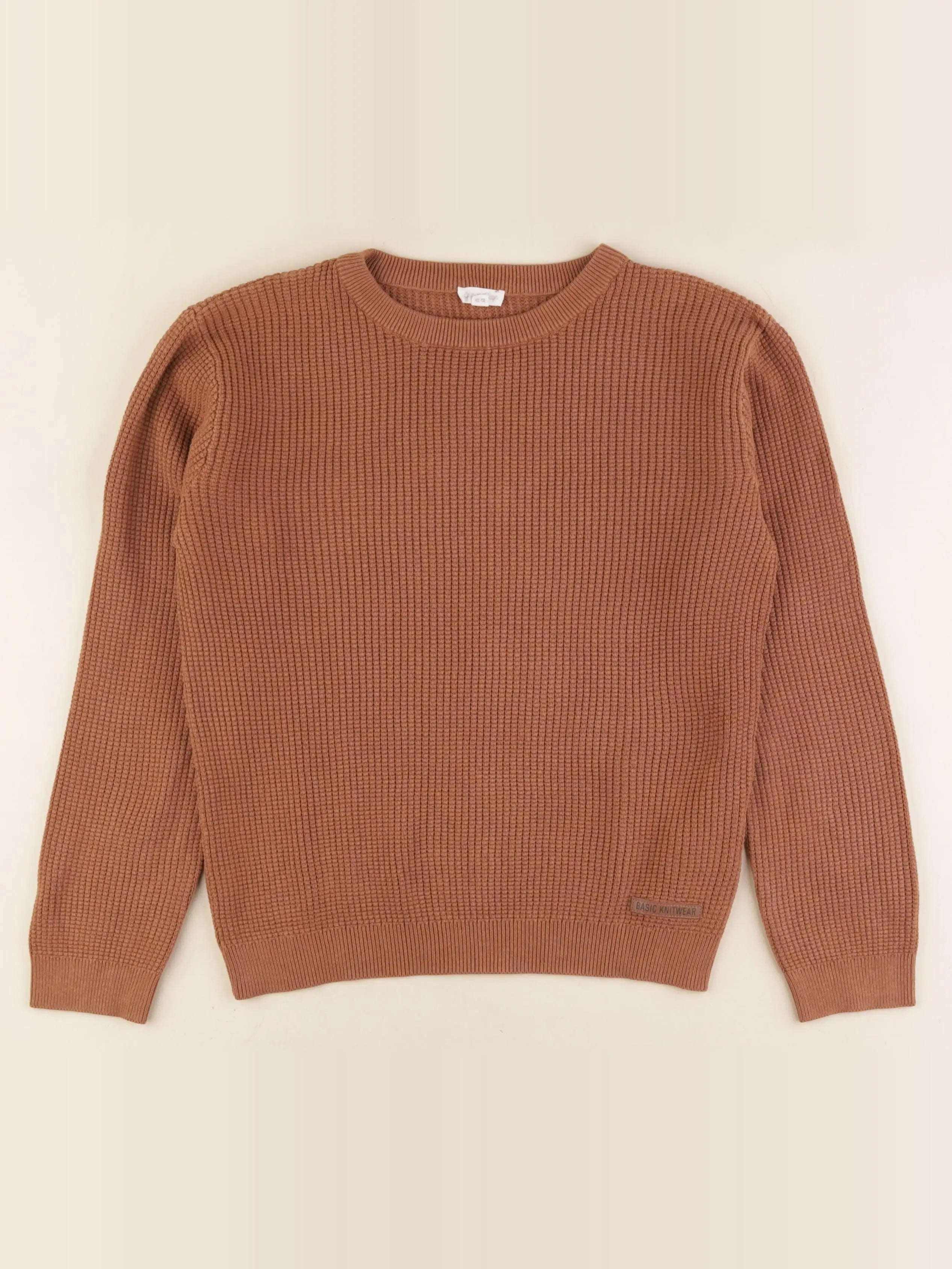 Eden & Victor - pull marron - 12 ans