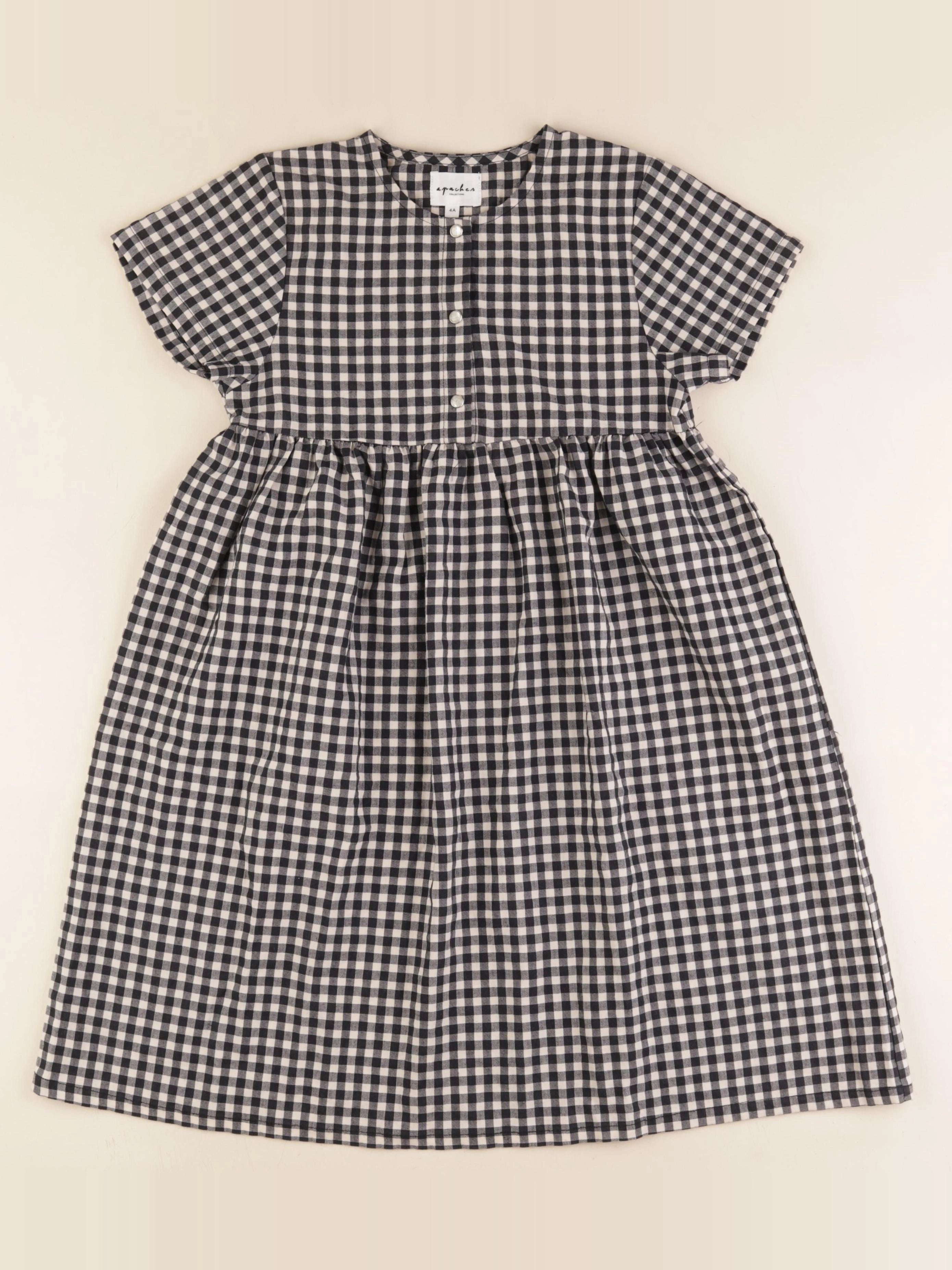 Apaches Collections - robe blanc, noir - 4 ans