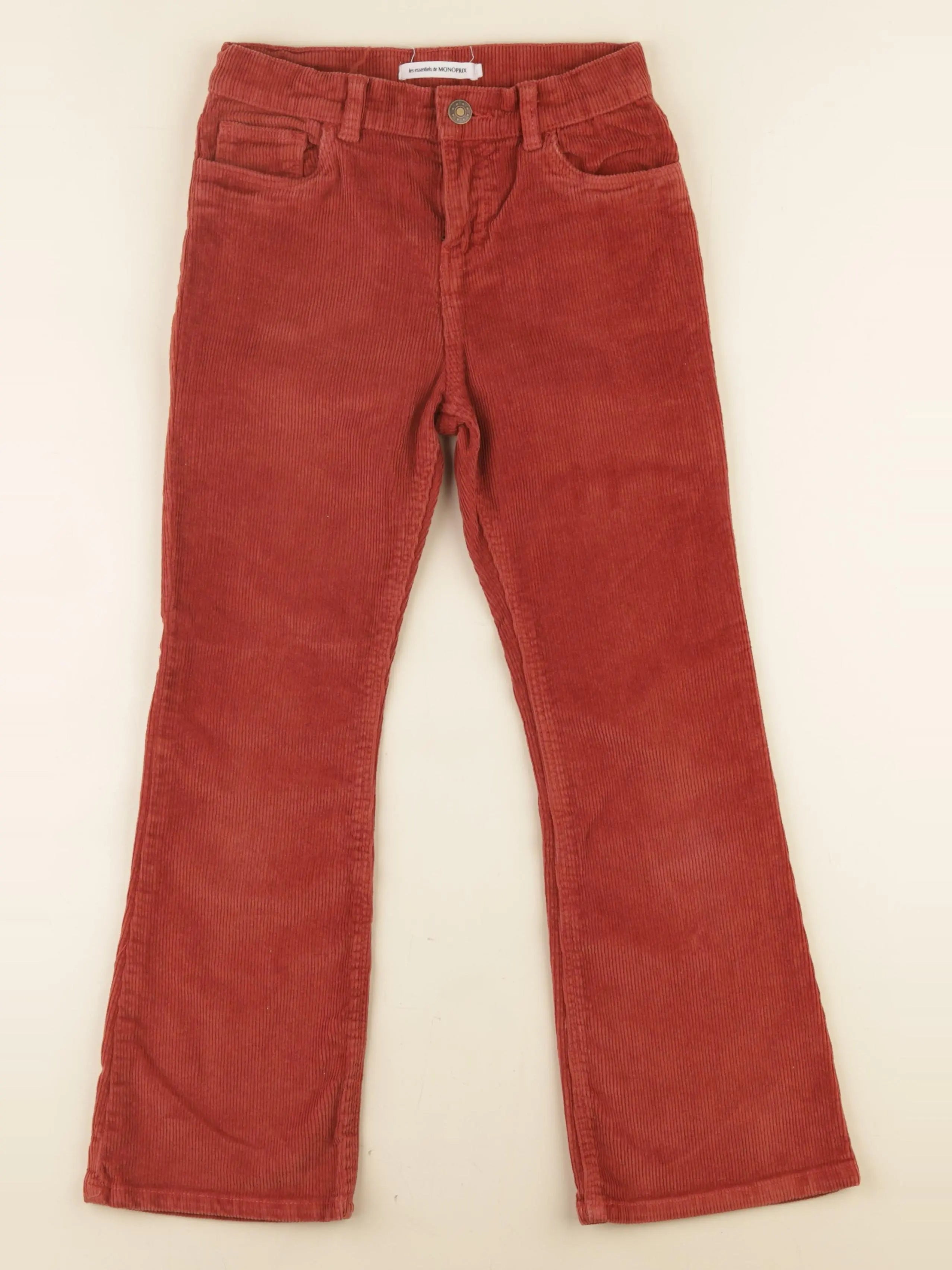 Monoprix - pantalon rouge - 10 ans