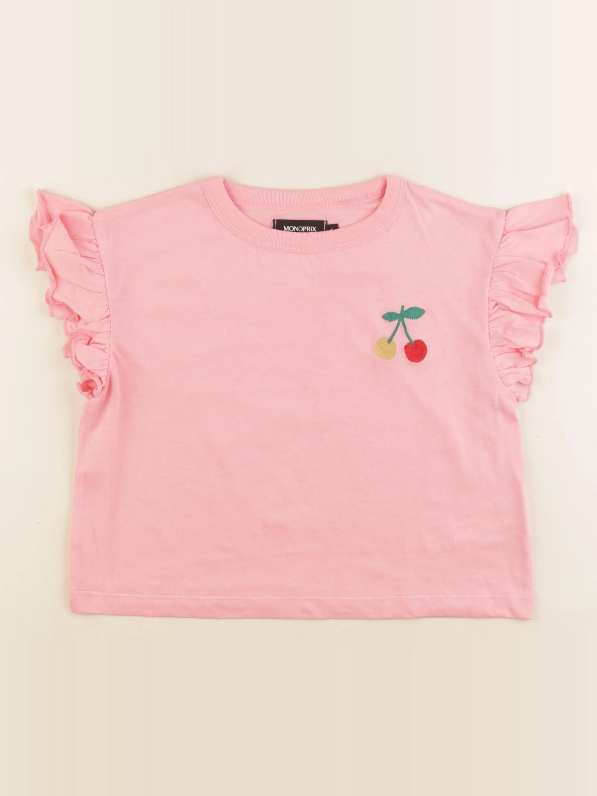 Monoprix - tee-shirt rose - 6 ans