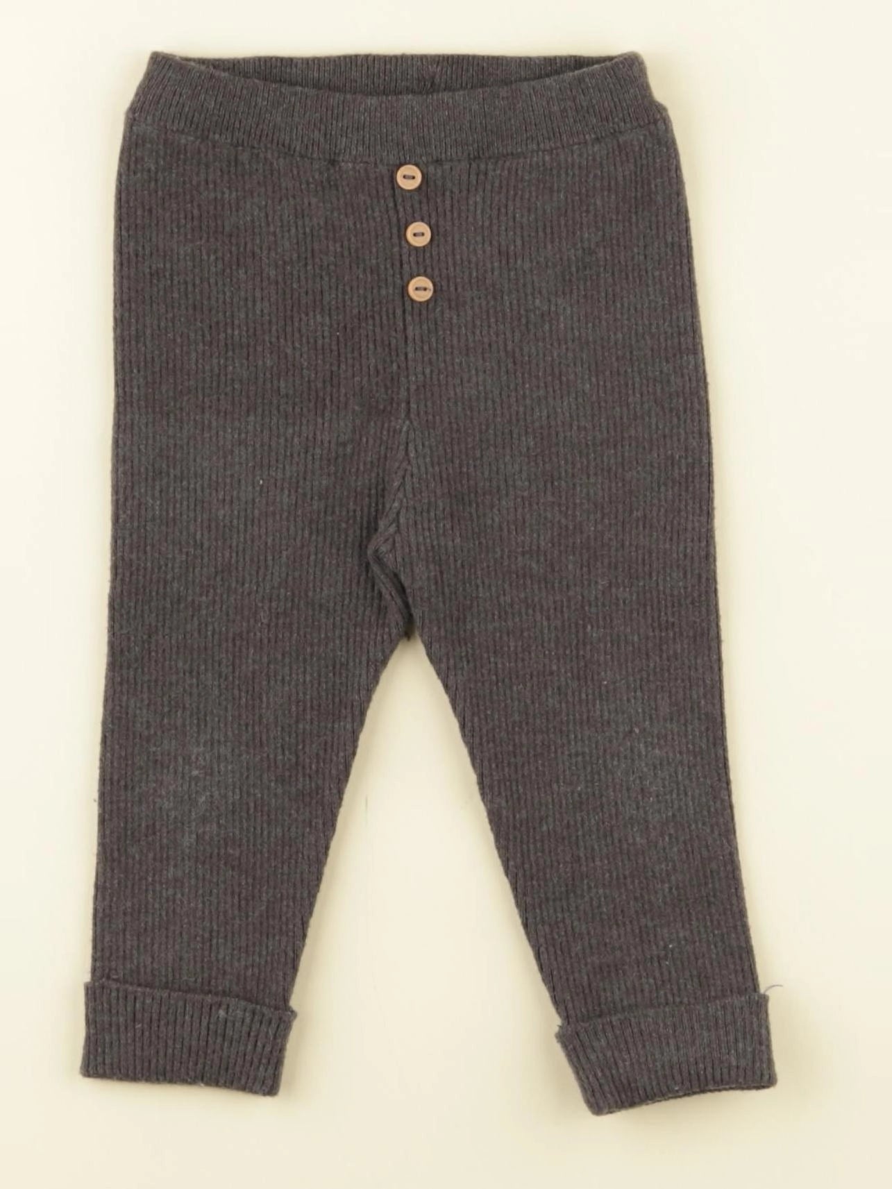 Vertbaudet - legging taupe - 12 mois