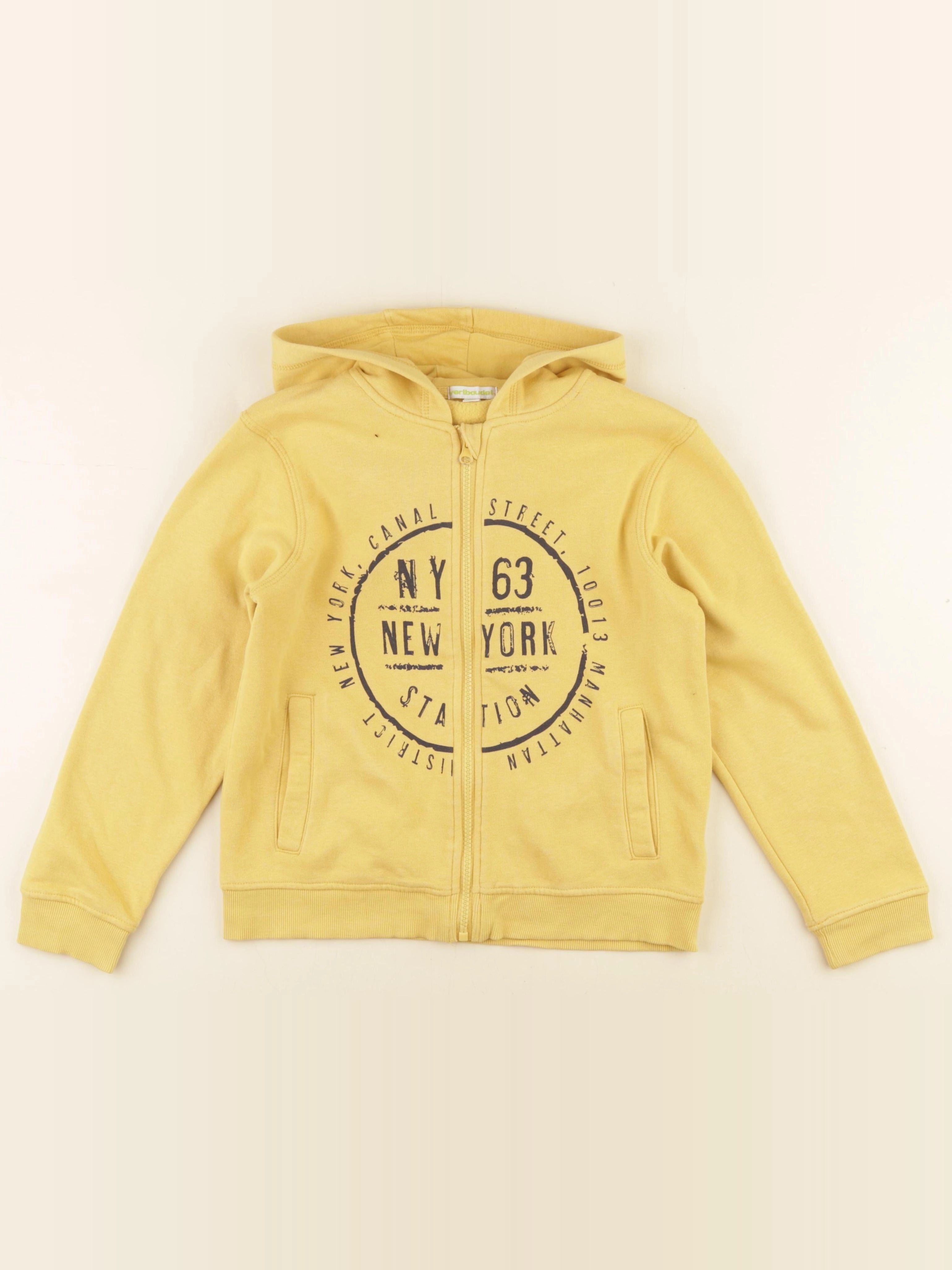 Vertbaudet - sweat jaune - 10 ans