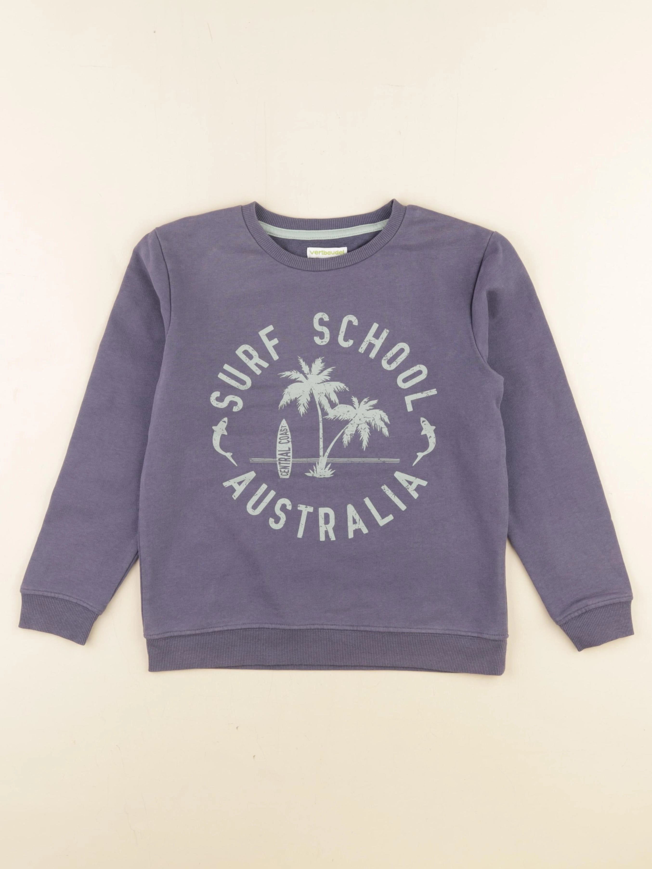 Vertbaudet - sweat bleu - 10 ans