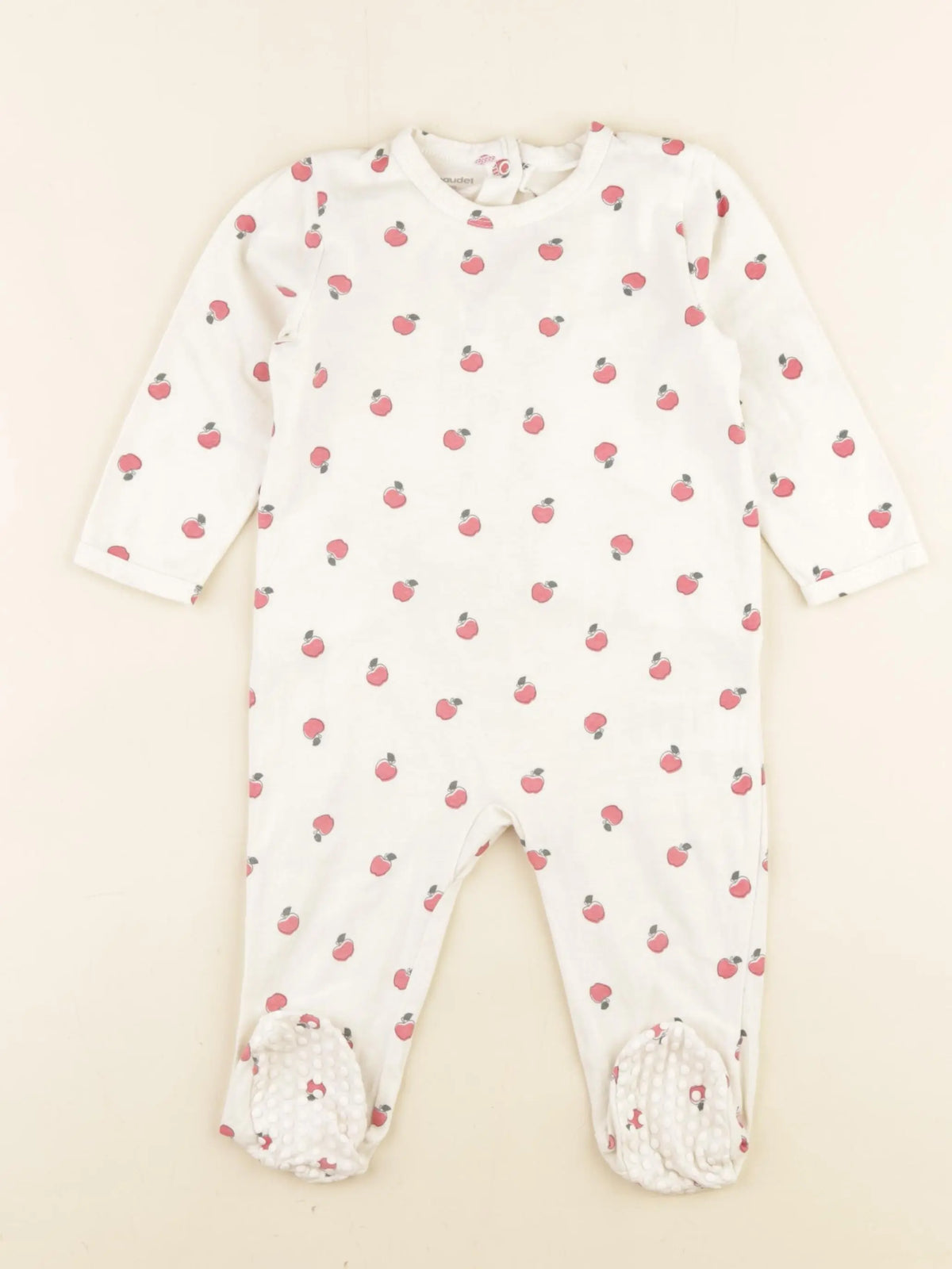 Vertbaudet - pyjama coton beige - 12 mois