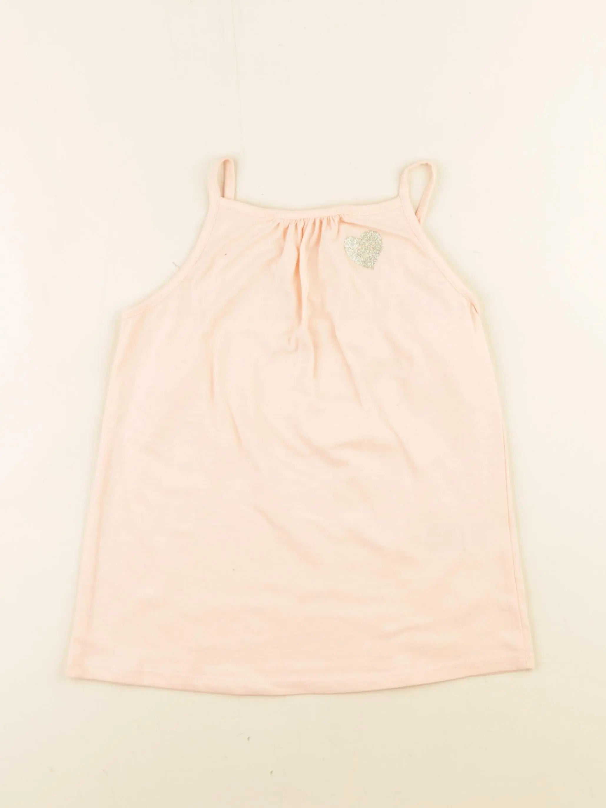 Vertbaudet - maillot de corps orange, or fluo - 8 ans