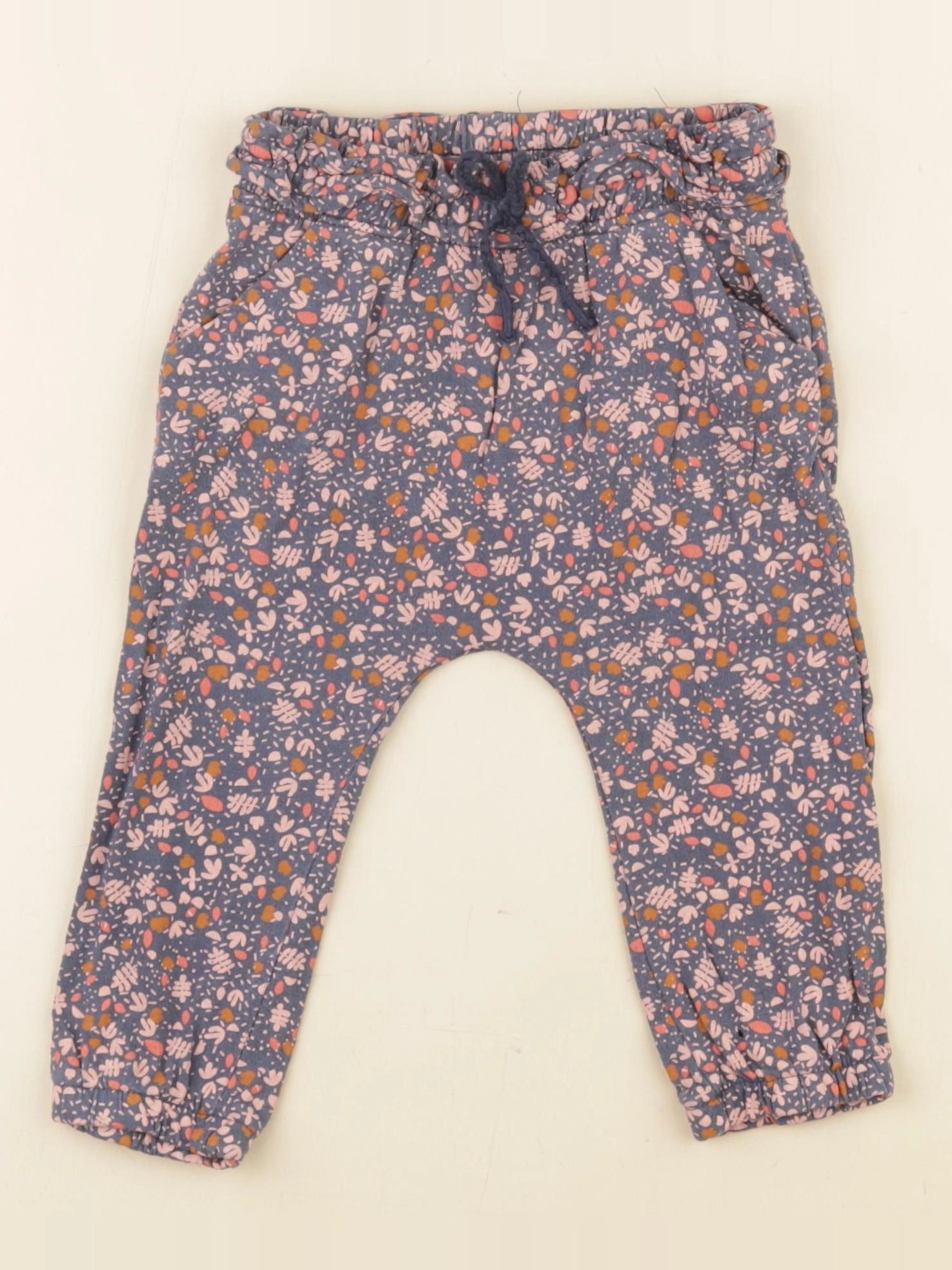 Vertbaudet - sarouel bleu, rose - 18 mois