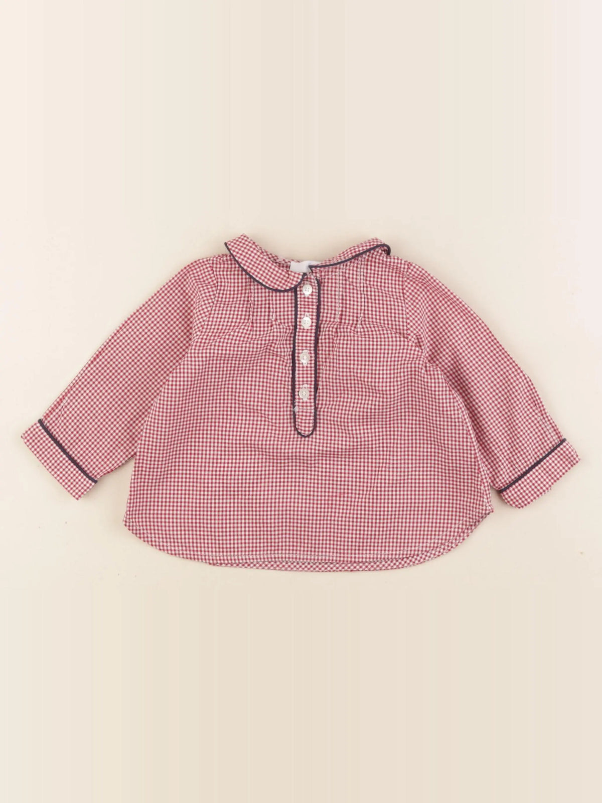 Jacadi - blouse rouge - 6 mois