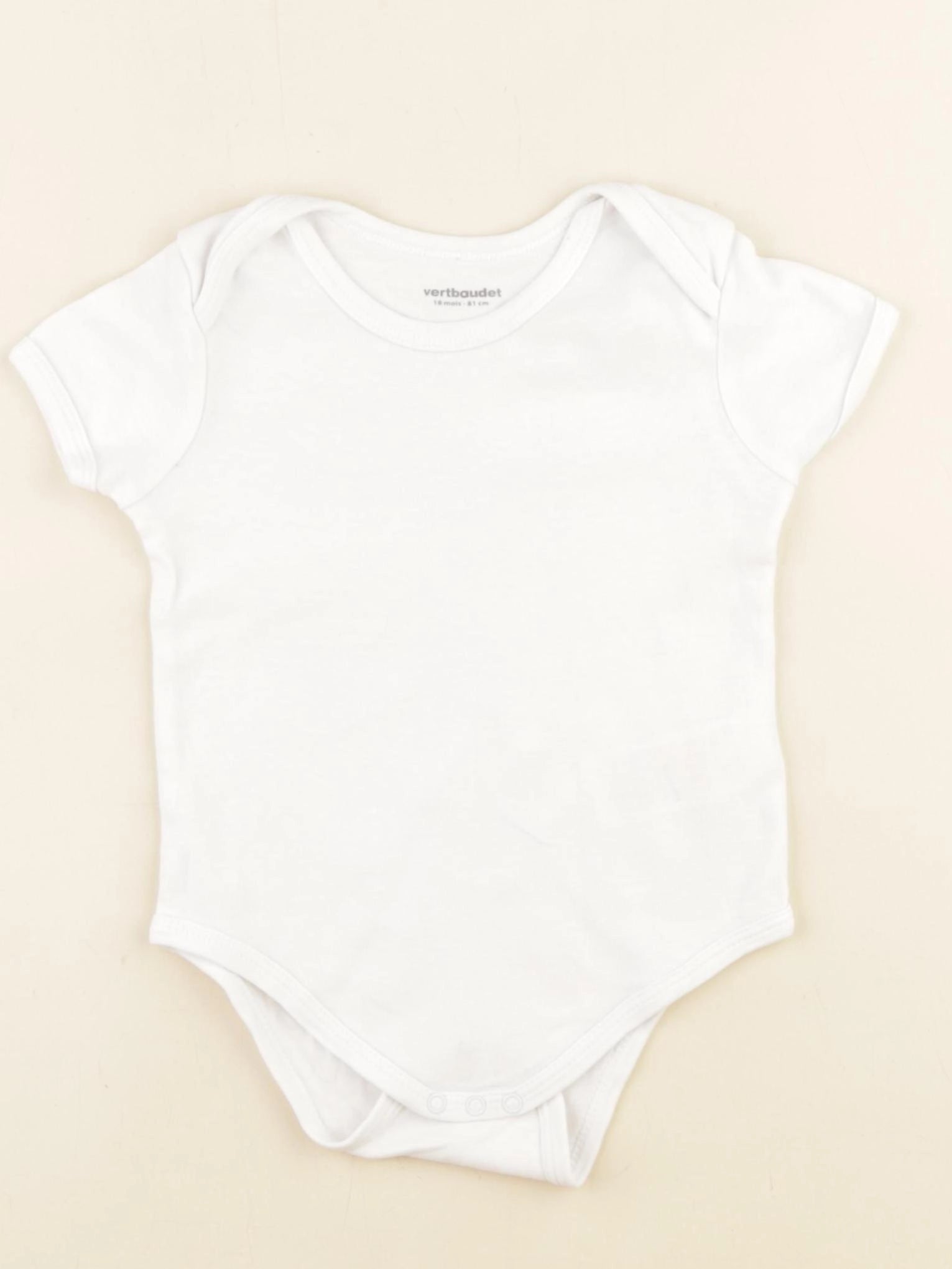Vertbaudet - body blanc - 18 mois