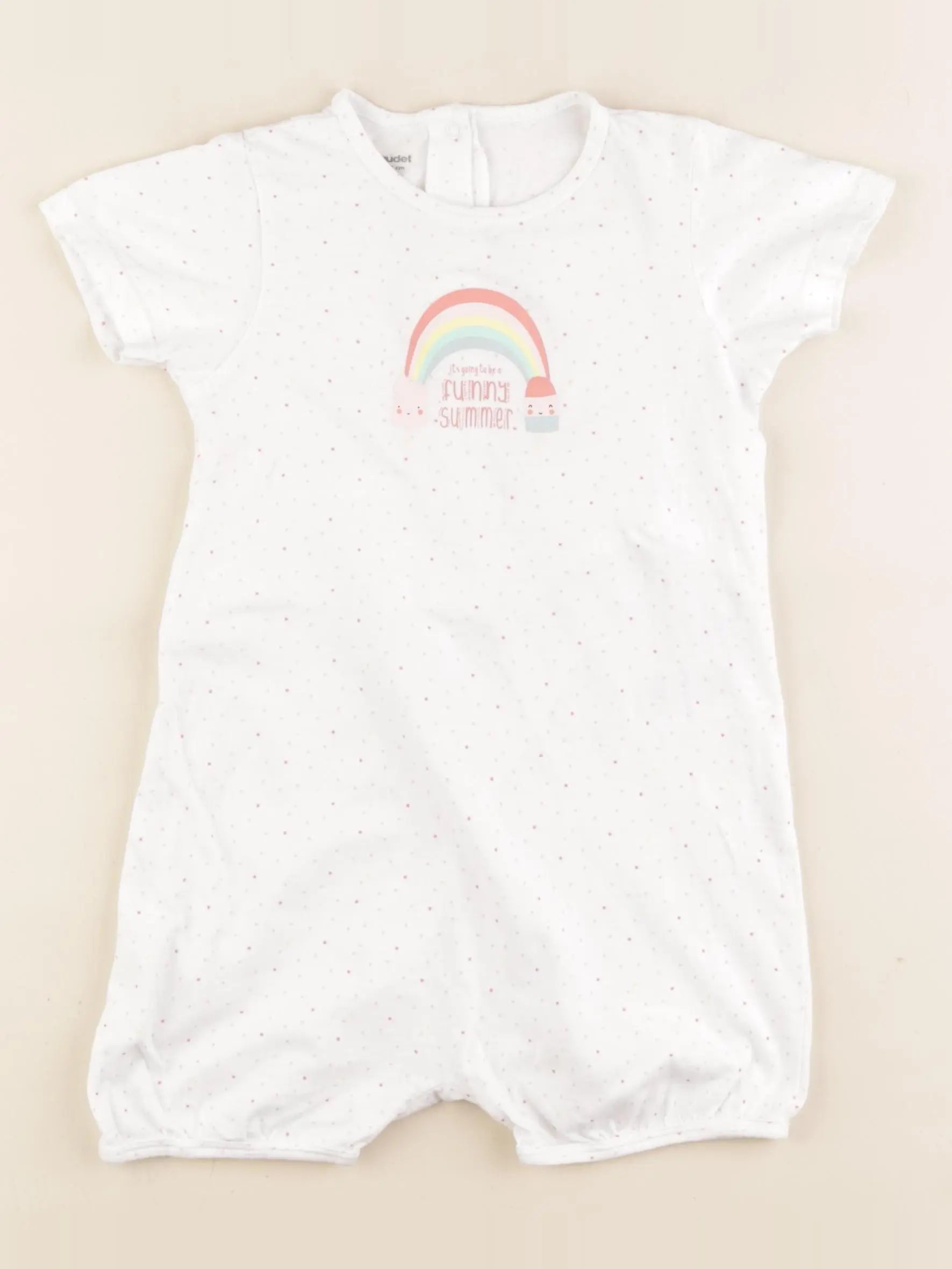 Vertbaudet - pyjama coton blanc - 36 mois