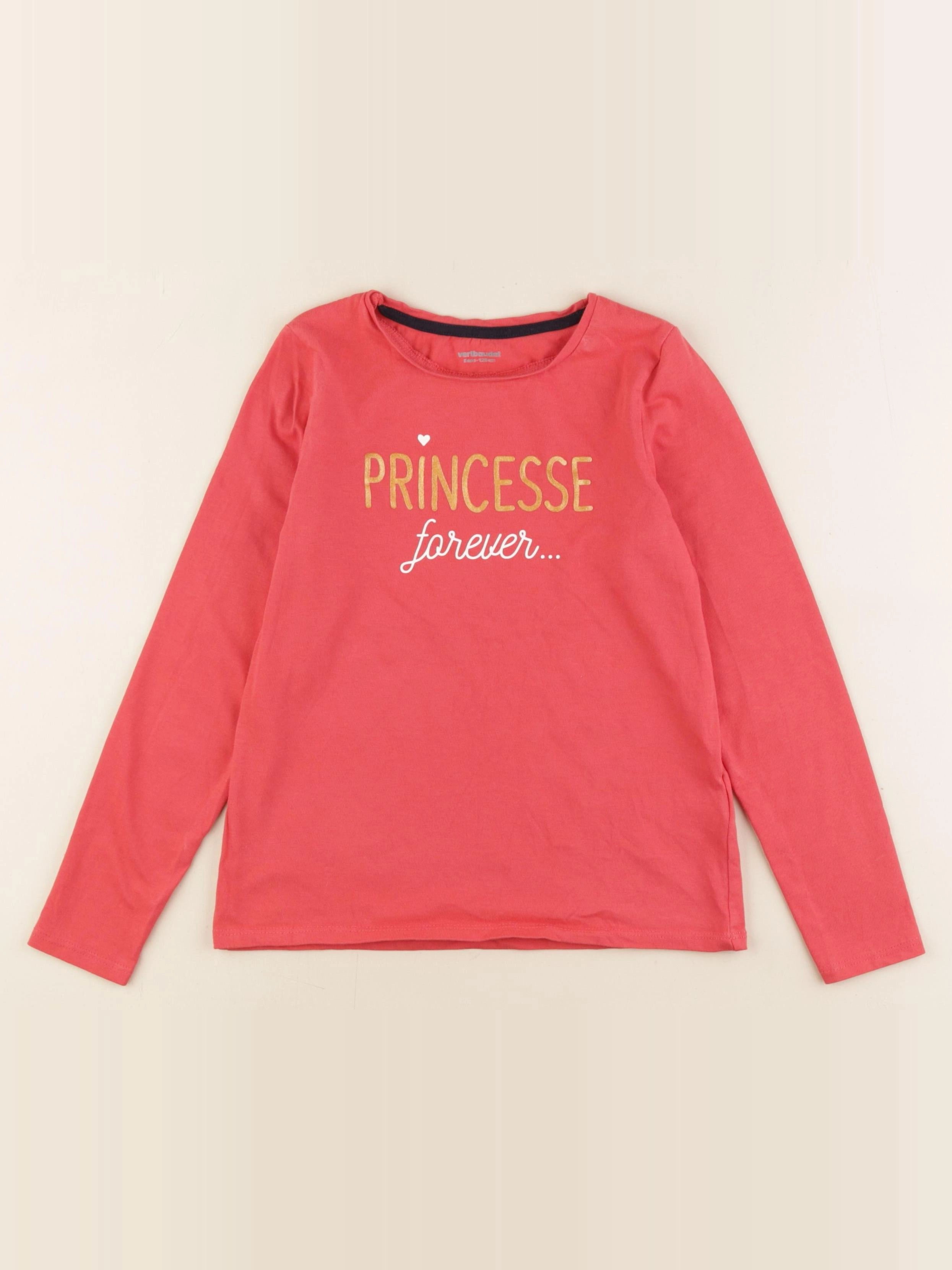Vertbaudet - tee-shirt rose - 8 ans