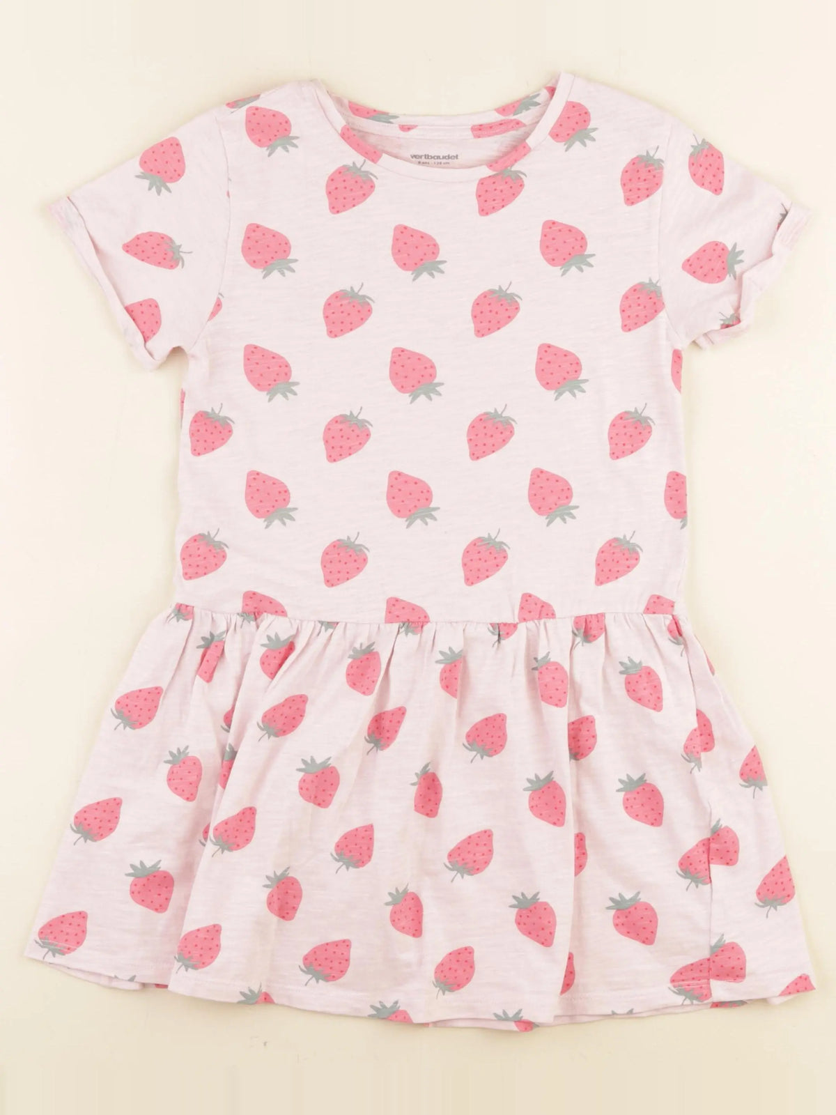 Vertbaudet - robe rose - 8 ans